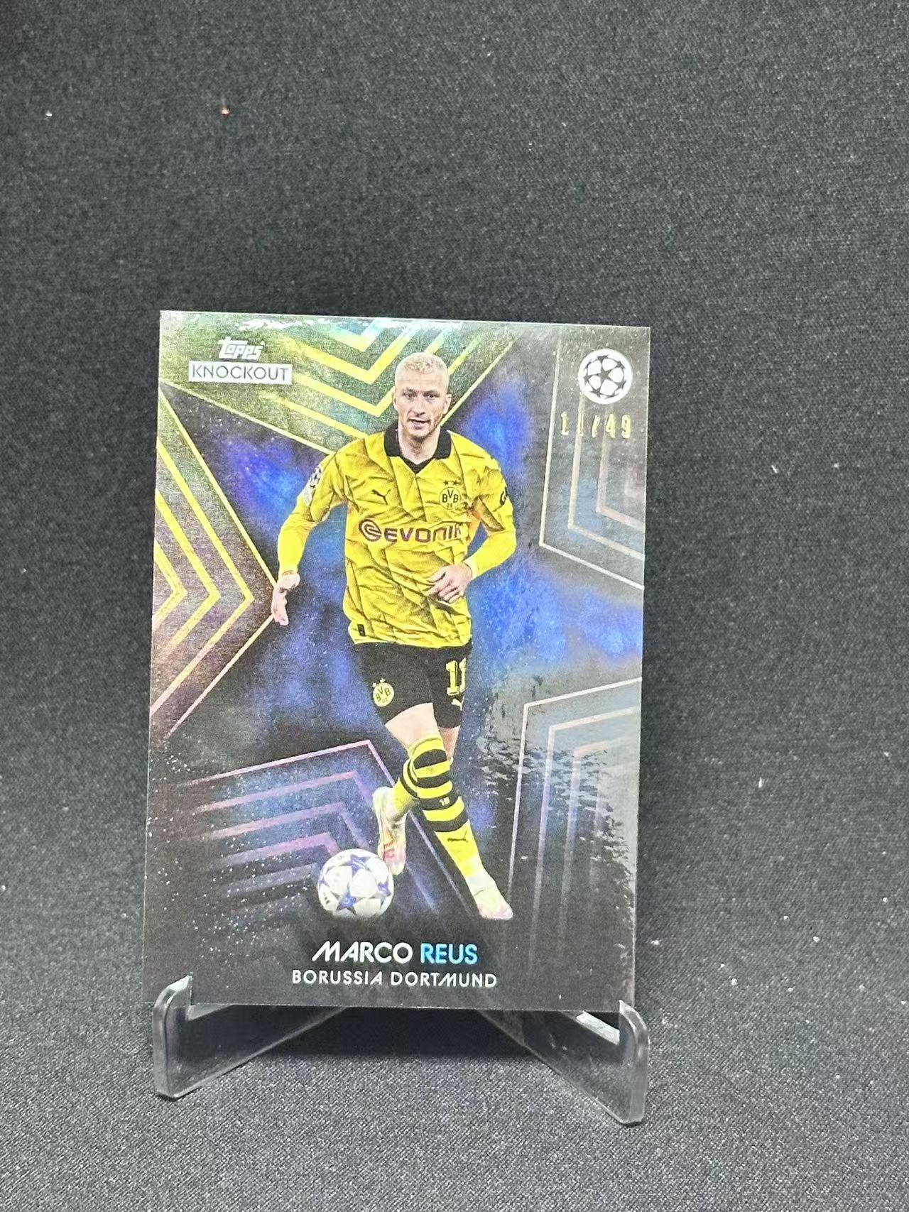2024 Topps UEFA Champions League Marco Reus 【哆哆卡社】马尔科·罗伊斯 49编 低编 欧冠 受潮瑕疵卡 收藏必入 卡品如图