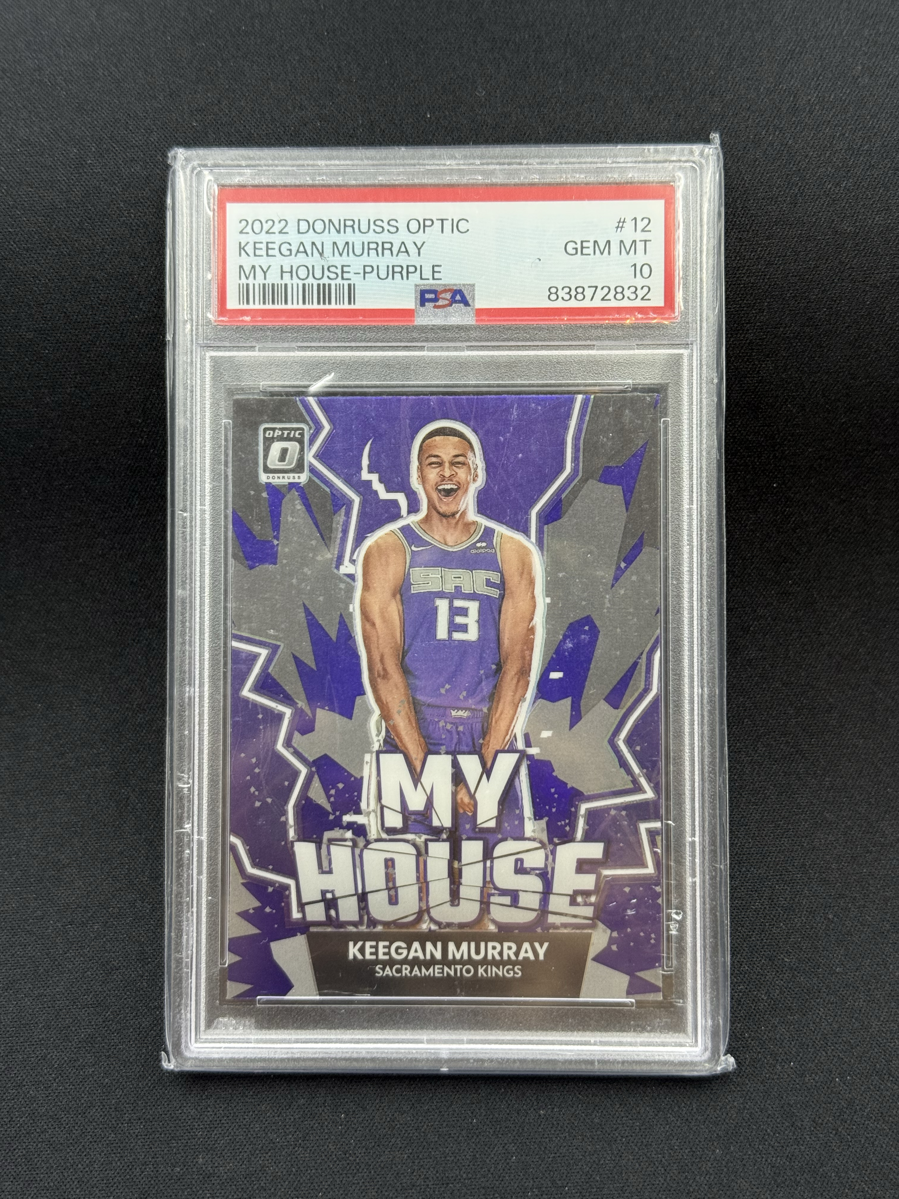 2022-23 Panini Donruss Optic Keegan Murray 【小贝代拍】NBA 杜蕾斯 Op 国王 基根穆雷 My House 特卡 Psa 10 拍前看描述 Takara