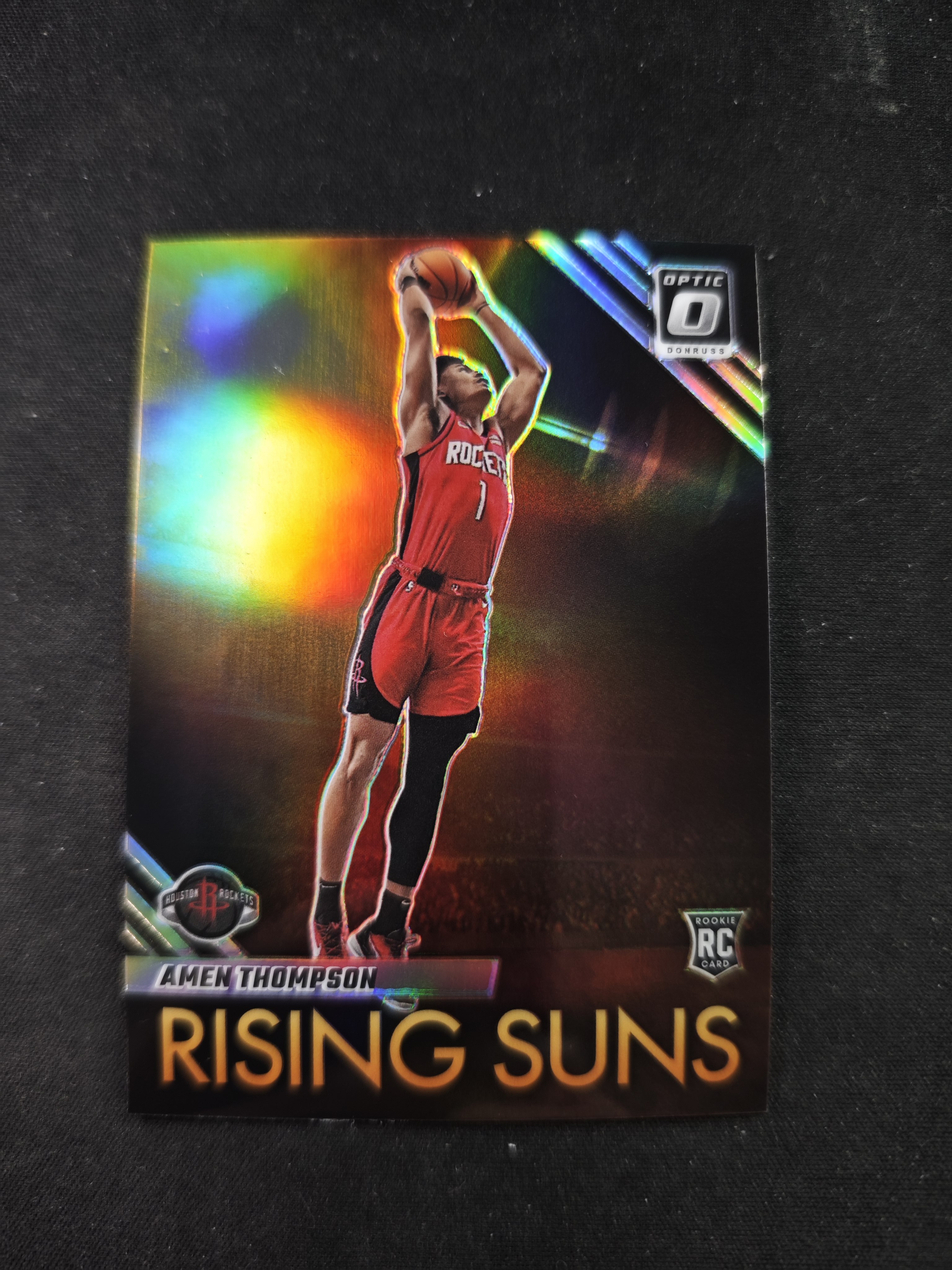 【蛤蟆特卖】阿门 汤普森 2023-24 PANINI OPTIC系列 新秀RC 经典折射 超级漂亮 稀有好卡 边角微瑕 卡品如图 专收必备!