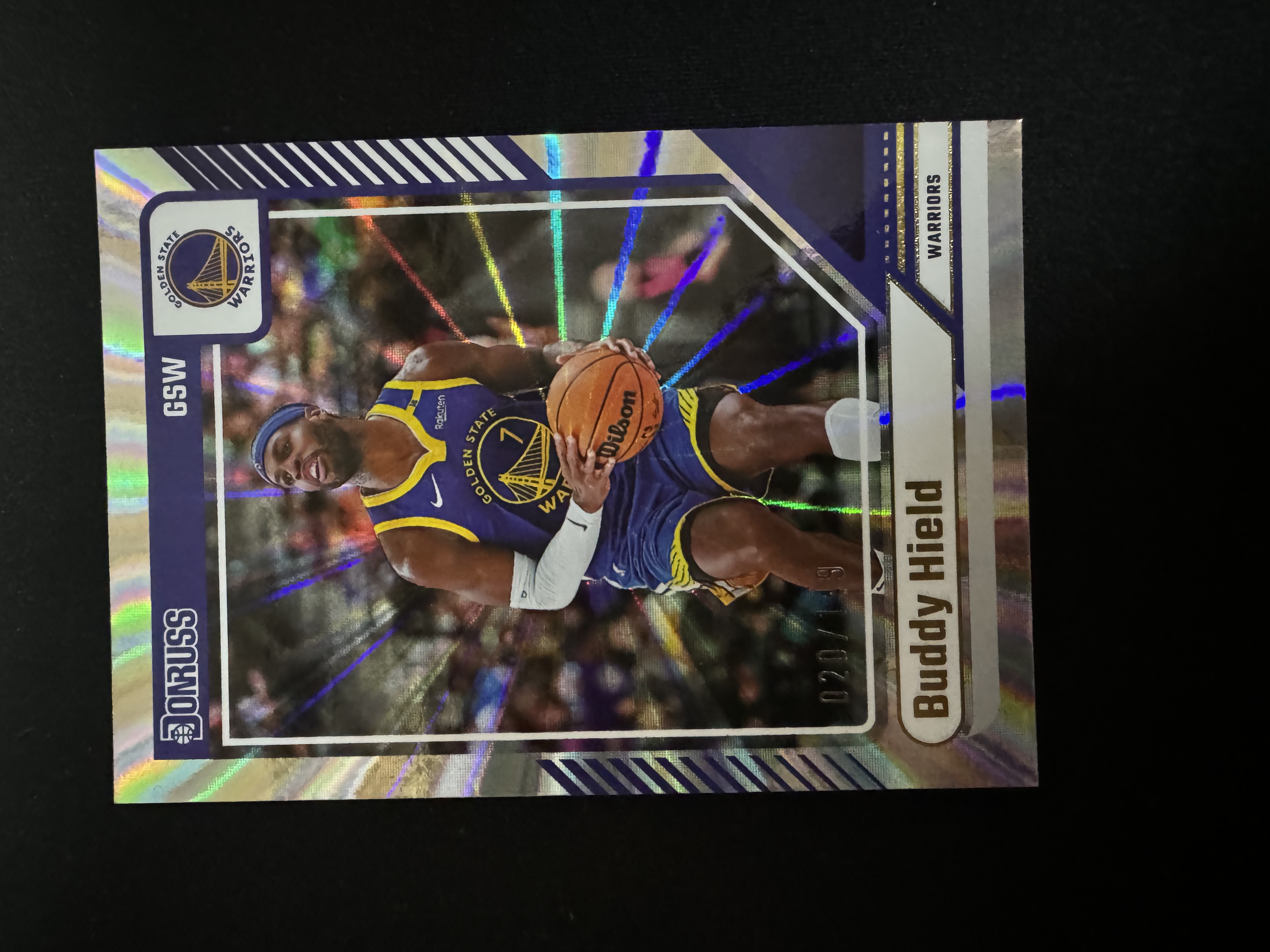 2024-25 Panini Donruss Buddy Hield 巴迪希尔德 149编 银折 佛光折 勇士 折射 如图 介意勿拍 兵哥