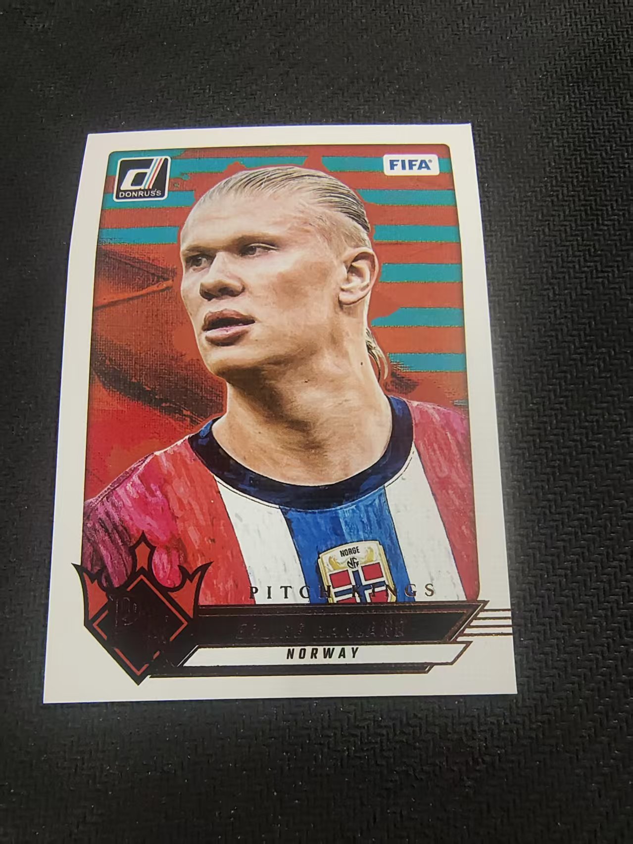 【可合并,不累计】2024-25 Panini Donruss Erling Haaland 挪威 哈兰德 油画特卡 FIFA杜蕾斯 划痕 边角瑕疵 #11