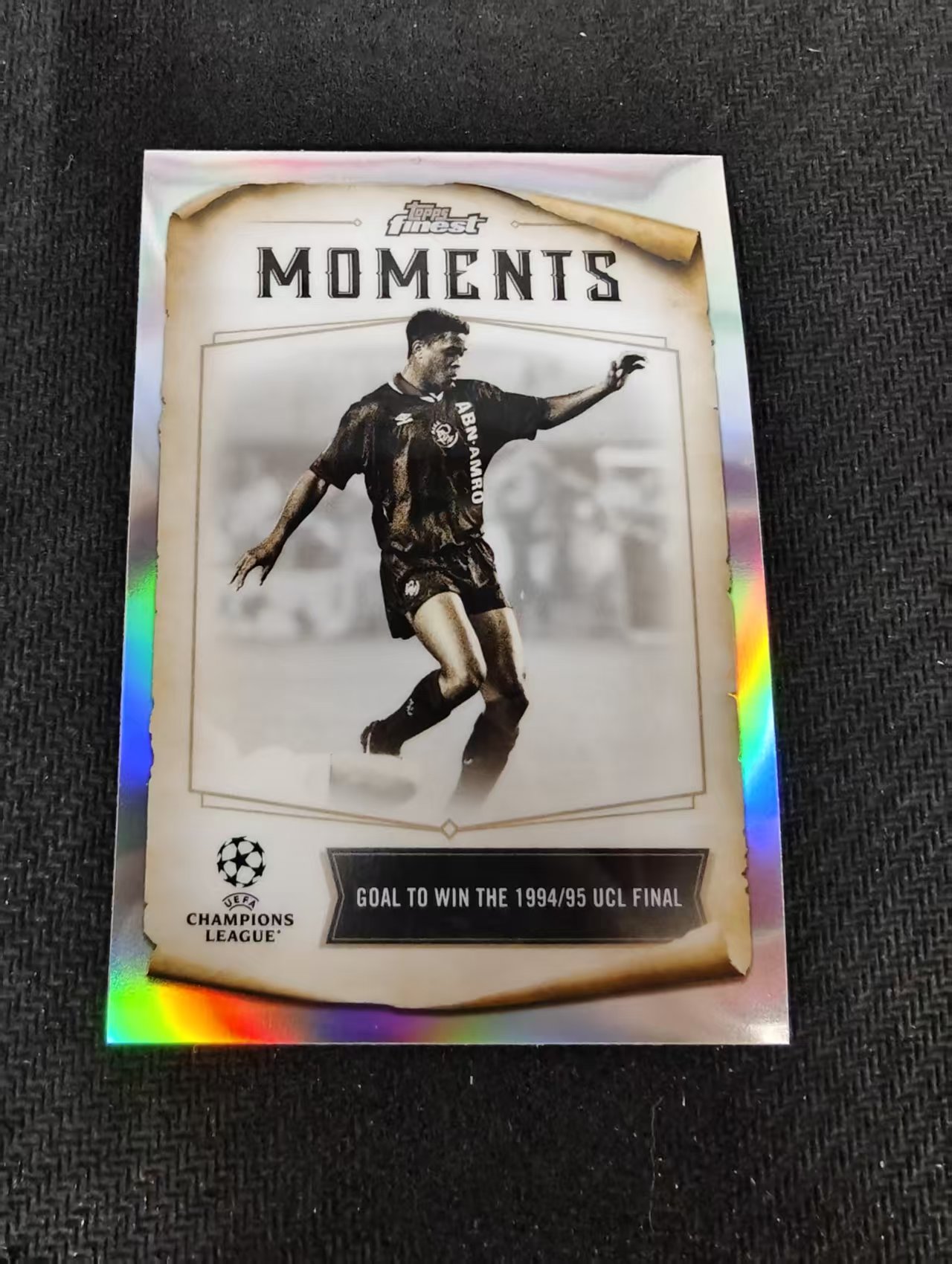 【可合并,不累计】2023 Topps Finest Patrick Kluivert 帕特里克 克鲁伊维特 特卡 阿贾克斯 欧冠 银折 划痕 边角瑕疵 #3