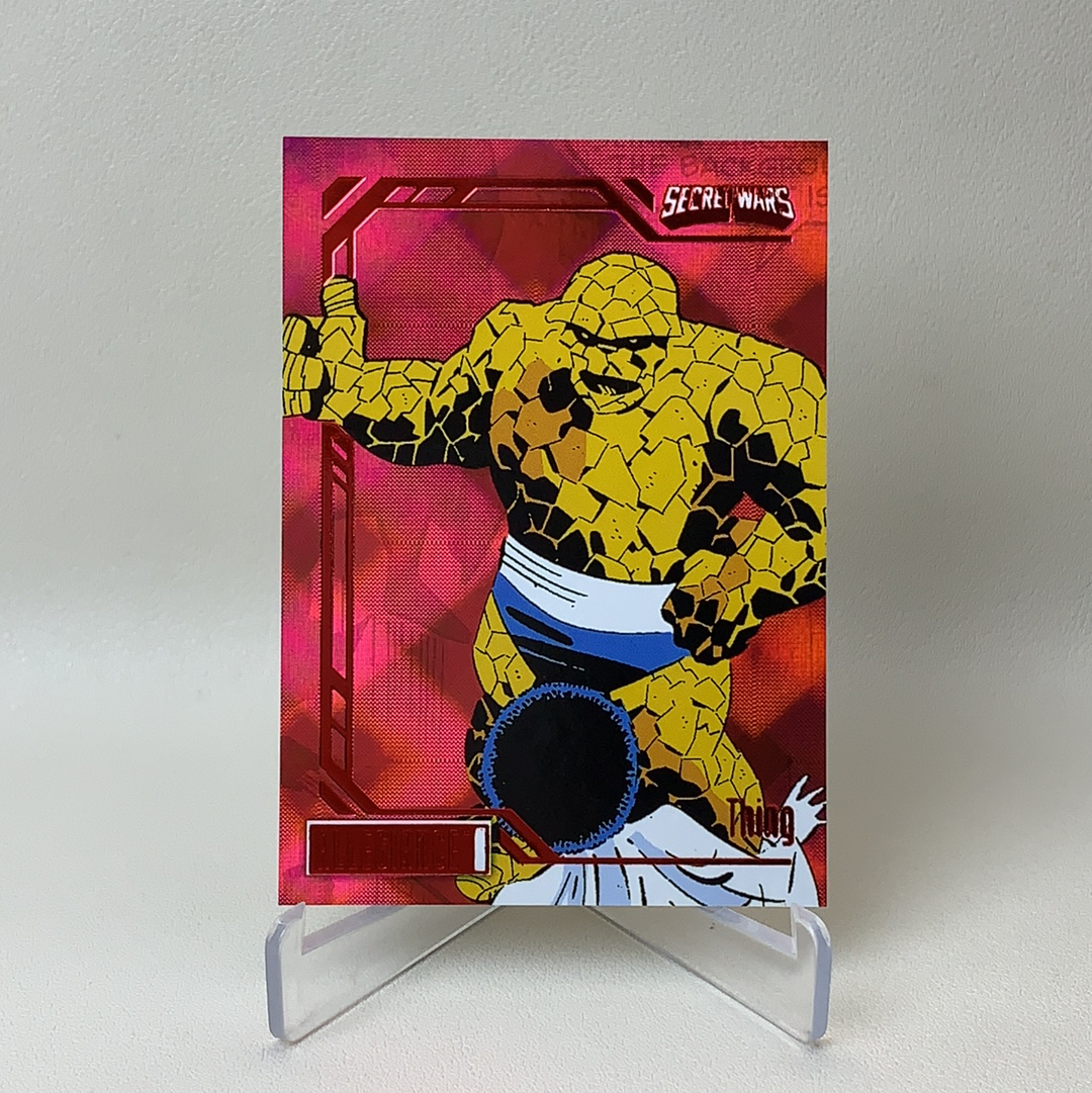 【弈卡代拍】2023 Upper Deck Marvel漫威 Secret Wars 秘密战争 大比例 特卡 红折 闪卡 折射 Thing 石头人 20/49编 品相如图 凑套必备 真帕杰洛