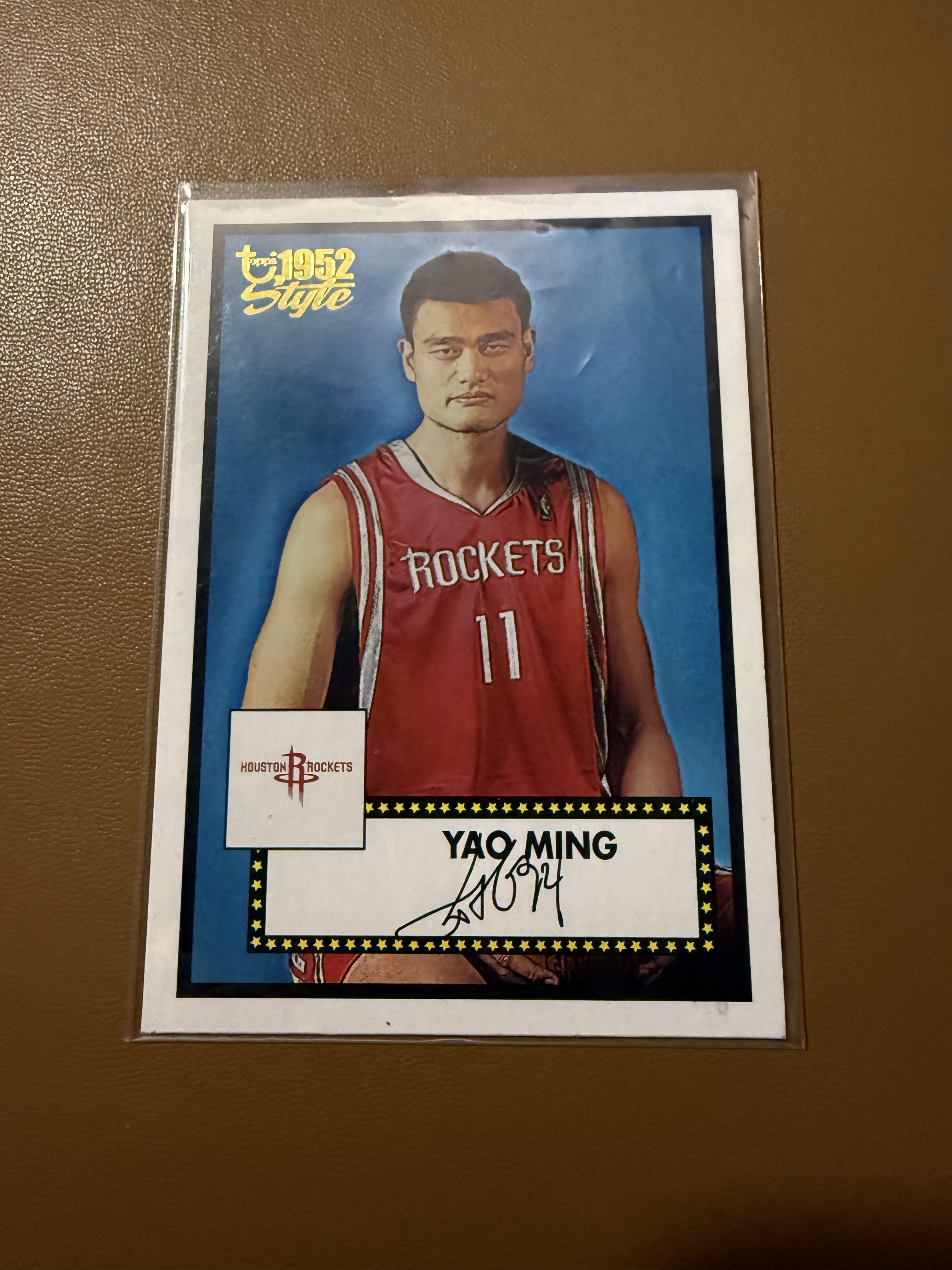 2006 Topps 1952 Style Yao Ming 姚明,姚主席,少见印签卡,经典Topps老卡,国人大热大涨,升值空间无限!