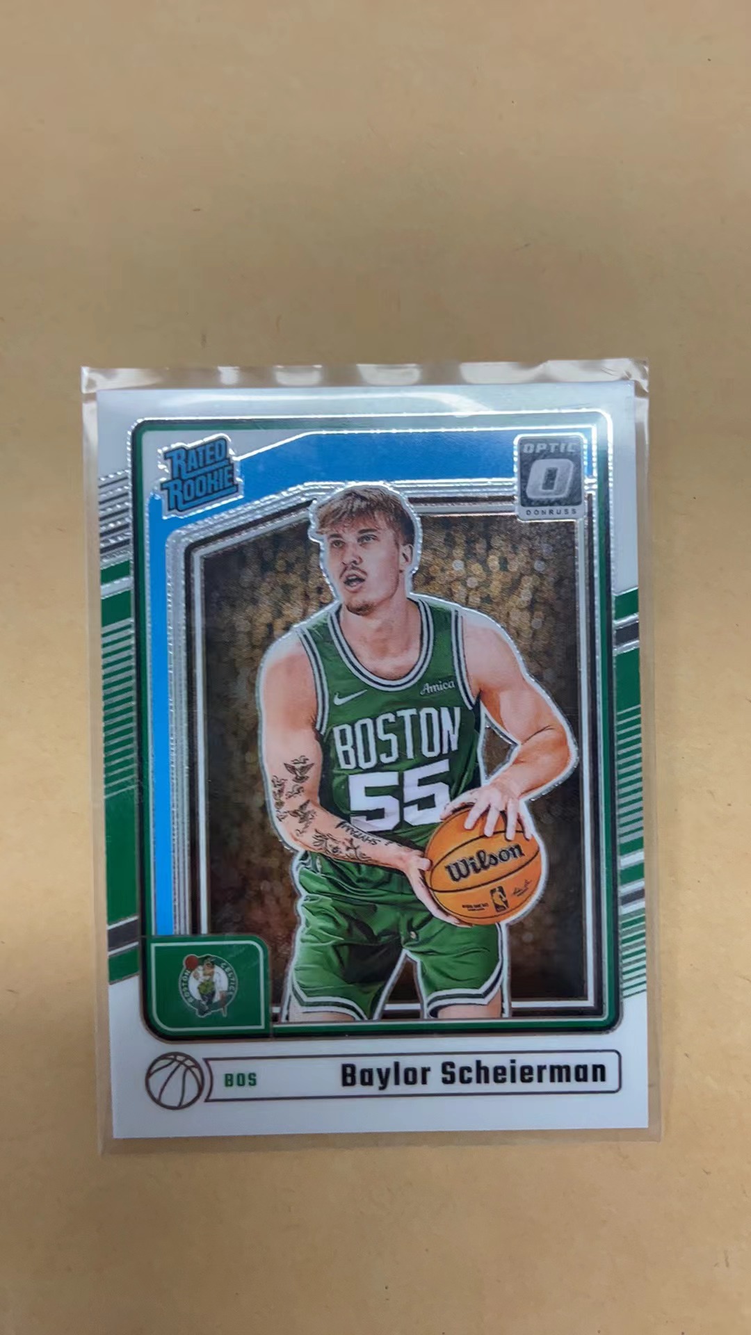 2024-25 Panini Donruss Optic Baylor Scheierman 杜蕾斯OP 沙伊尔曼 贝勒 凯尔特人 新秀 硬通货 卡品精美 凑套必备 收藏必备