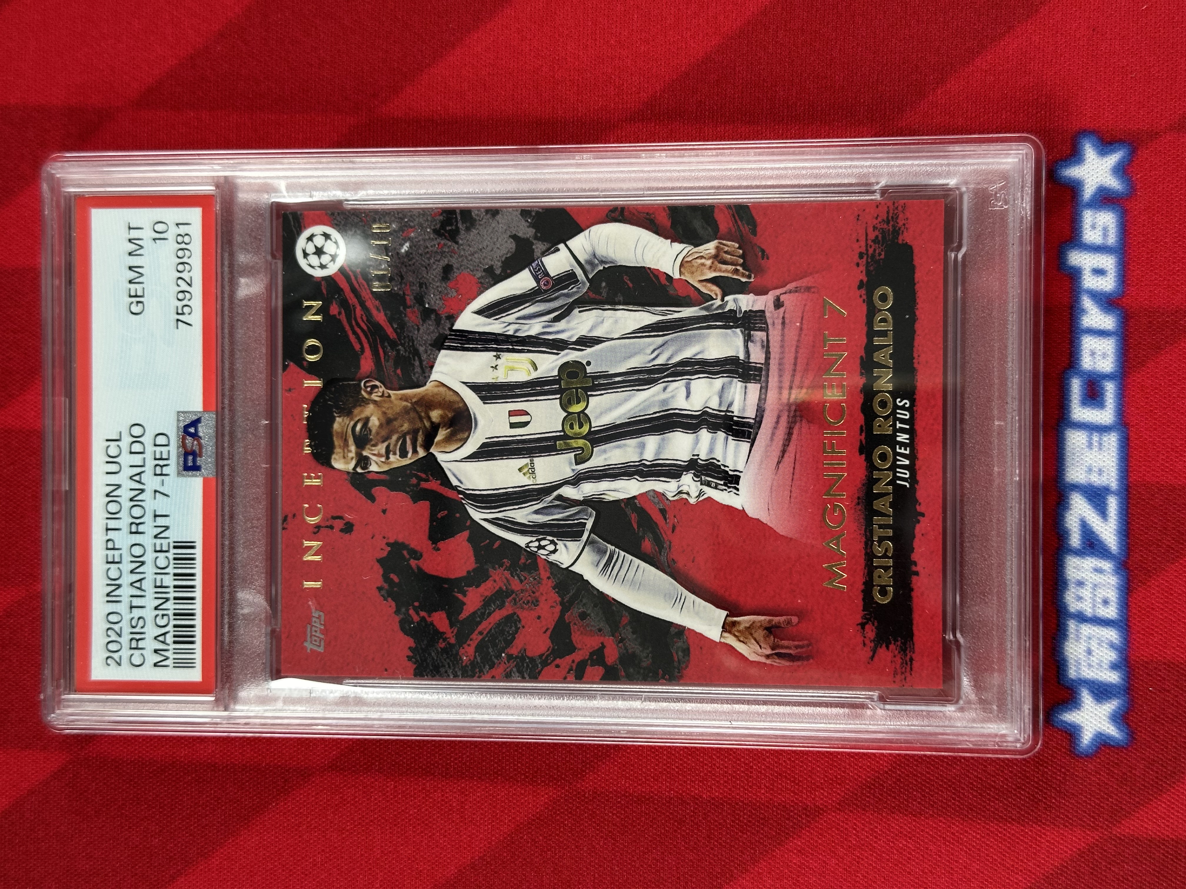 2020-21 Topps Inception Cristiano Ronaldo C罗 CR7 葡萄牙 皇马 曼联 尤文 Base 1/10 ...