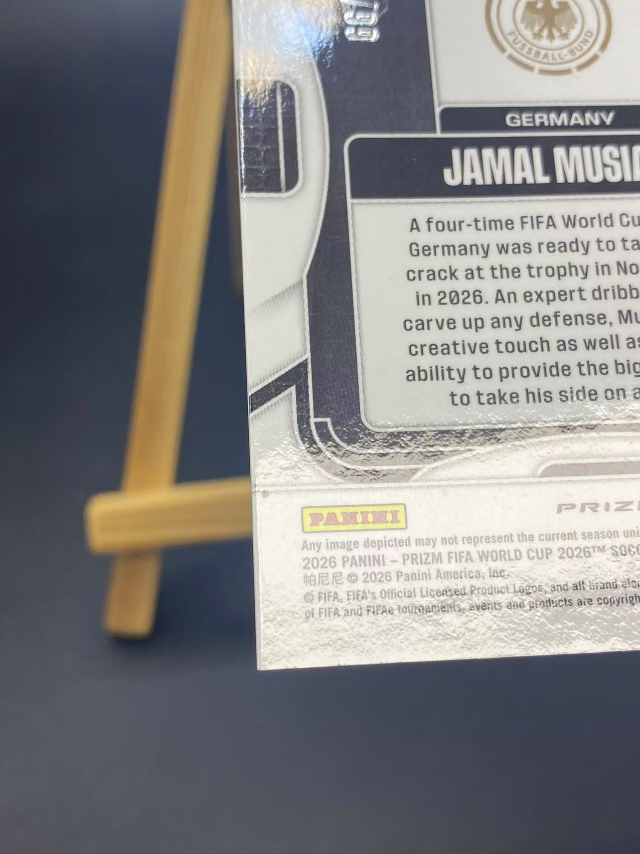 2026 【六六代卖】 Prizm Jamal Musiala 世界杯PZ 德国 穆夏拉 橙脉冲折 /99编 瑕疵如图(蛇精04)