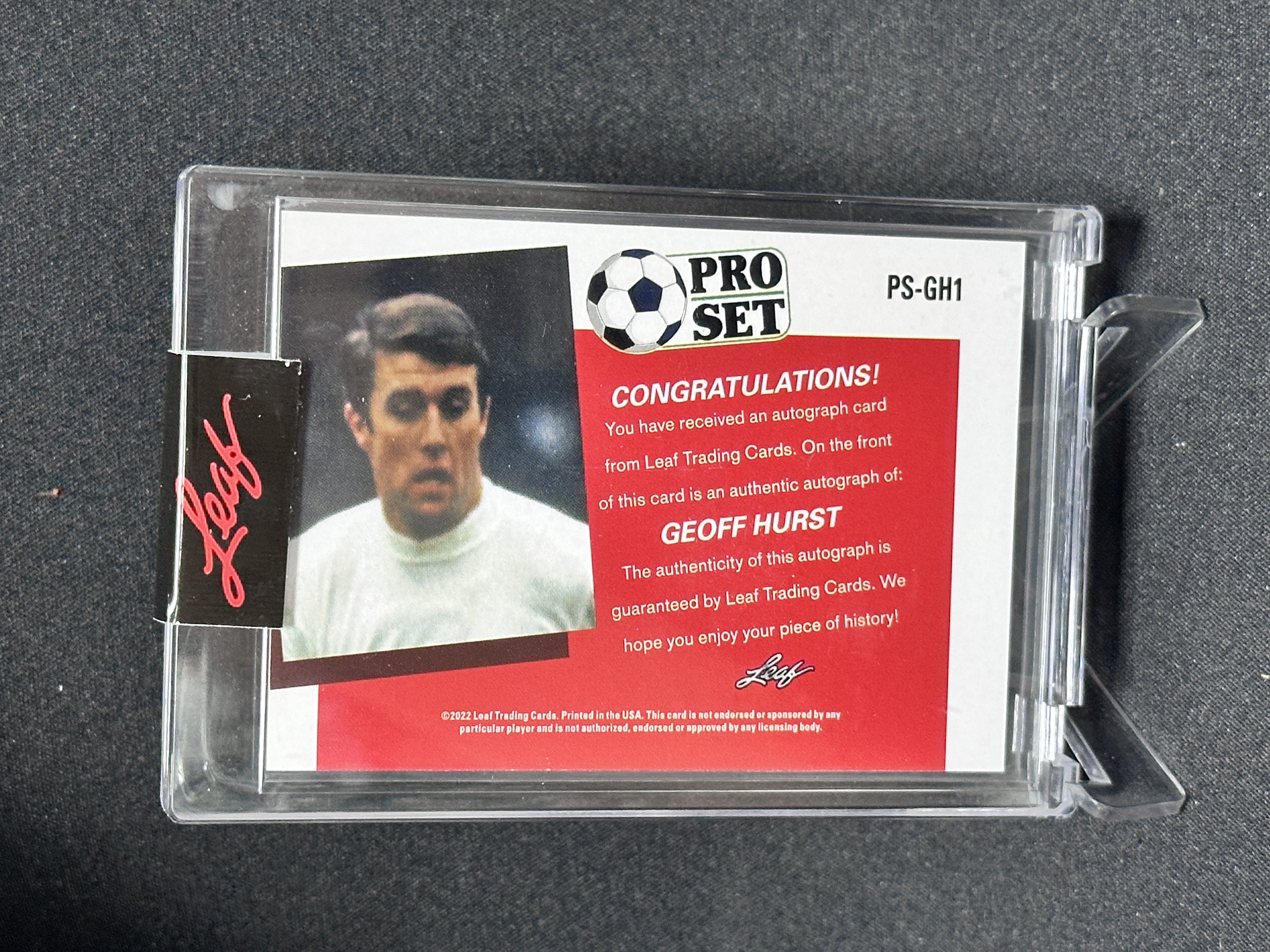2022 Leaf Pro set Geoff Hurst 【哆哆卡社】杰夫·赫斯特 签字 5编 低编 世界杯传奇 收藏必入 卡品如图