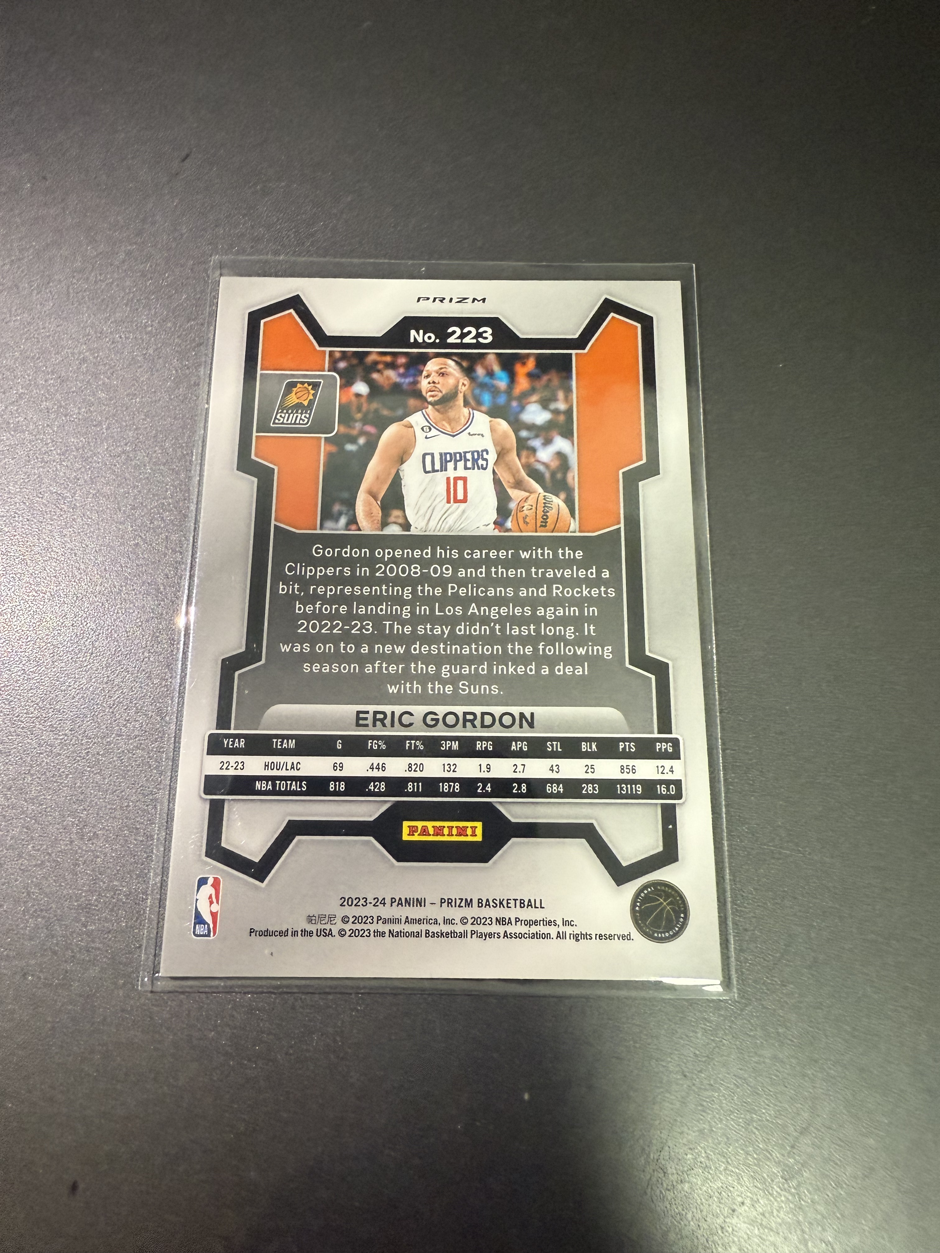 2023-24 Panini Prizm Draft Picks Eric Gordon 埃里克 戈登 红闪折 丁