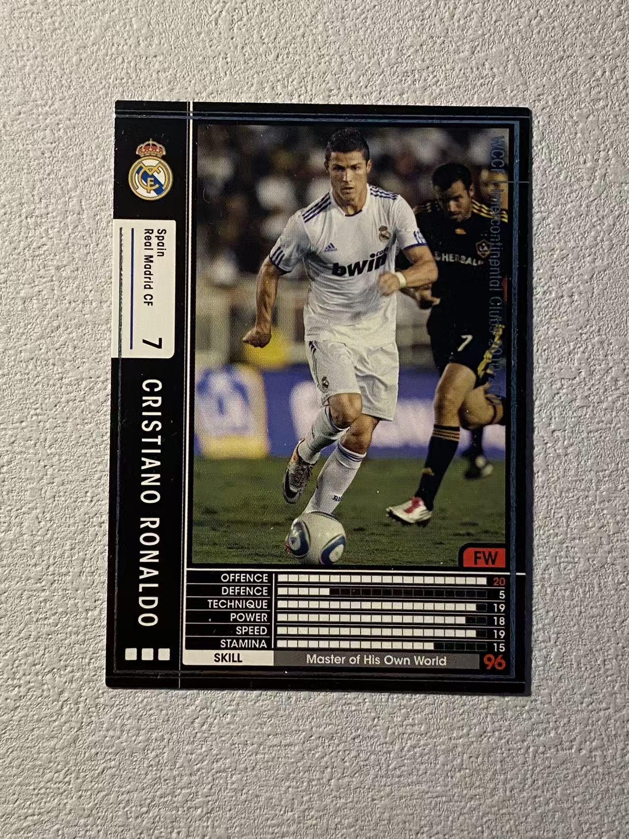 2009-10 Panini wccf Cristiano Ronaldo 皇马 c罗 金边罗 经典老卡 稀有 专收必备