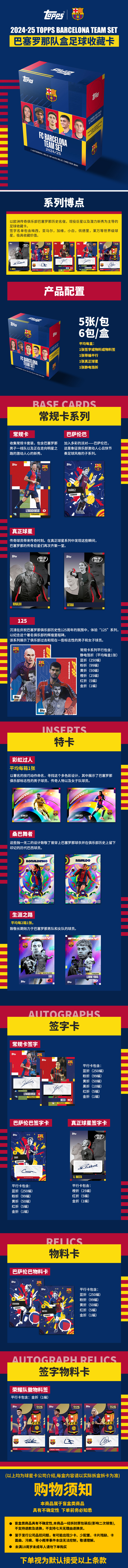 2024-25 Topps FC Barcelona Team Set 