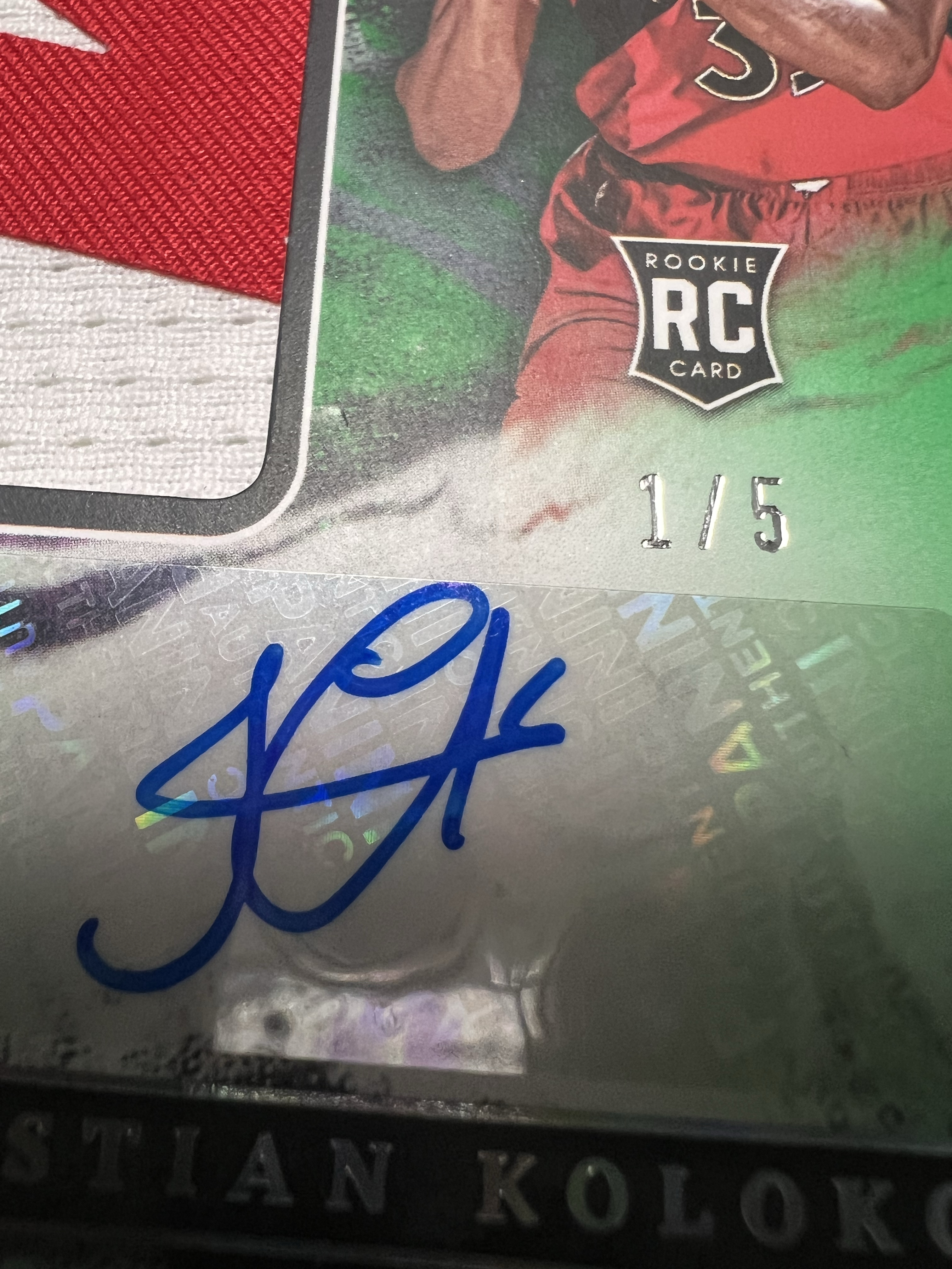 【SY代卖sy0482-可累积-瑕疵看图】2022-23 Panini Origins 起源 猛龙 新秀RC Christian Koloko 科洛克 签字 物料 5编