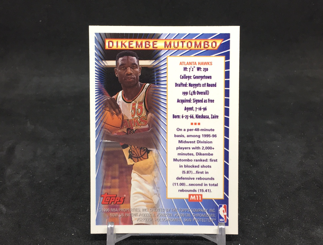 【DC拍卖】12.07 TOPPS FINEST 大比例特卡 经典老特 实卡美如画 名人堂名宿 老鹰队内线大闸 穆大叔 迪肯贝 穆托姆博