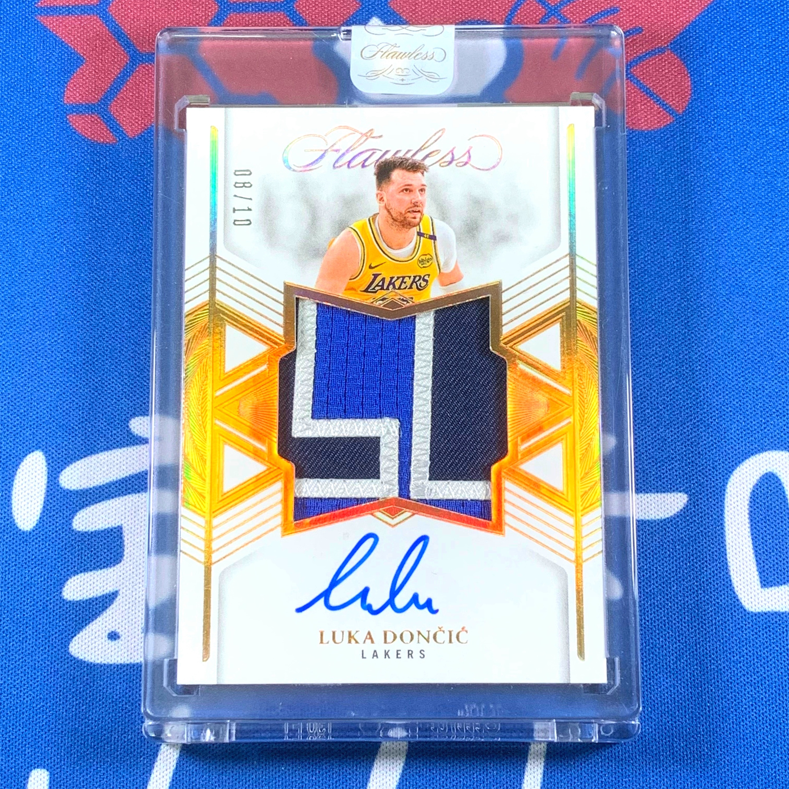 2024-25 Panini Flawless Luka Doncic 【海宝】末年手提 湖人 东契奇 10编 金版 金平行 金折 星星签 大窗SS 暴力PA签字卡 卡签 原封砖 湖人皮元年 收藏必备