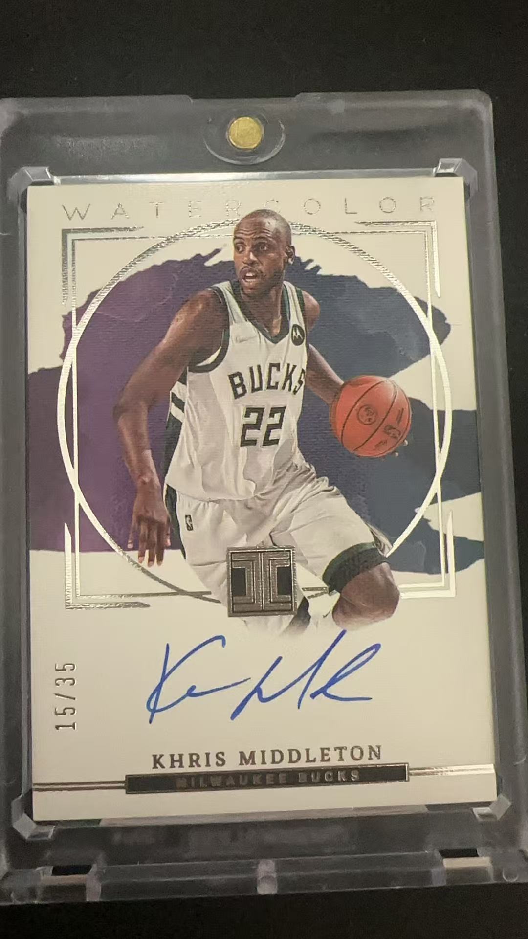 2022-23 Panini Impeccable Khris Middleton 克里斯 米德尔顿 35编 签字 卡签 小真金 水彩签 雄鹿 篮球 卡品如图【凰林】