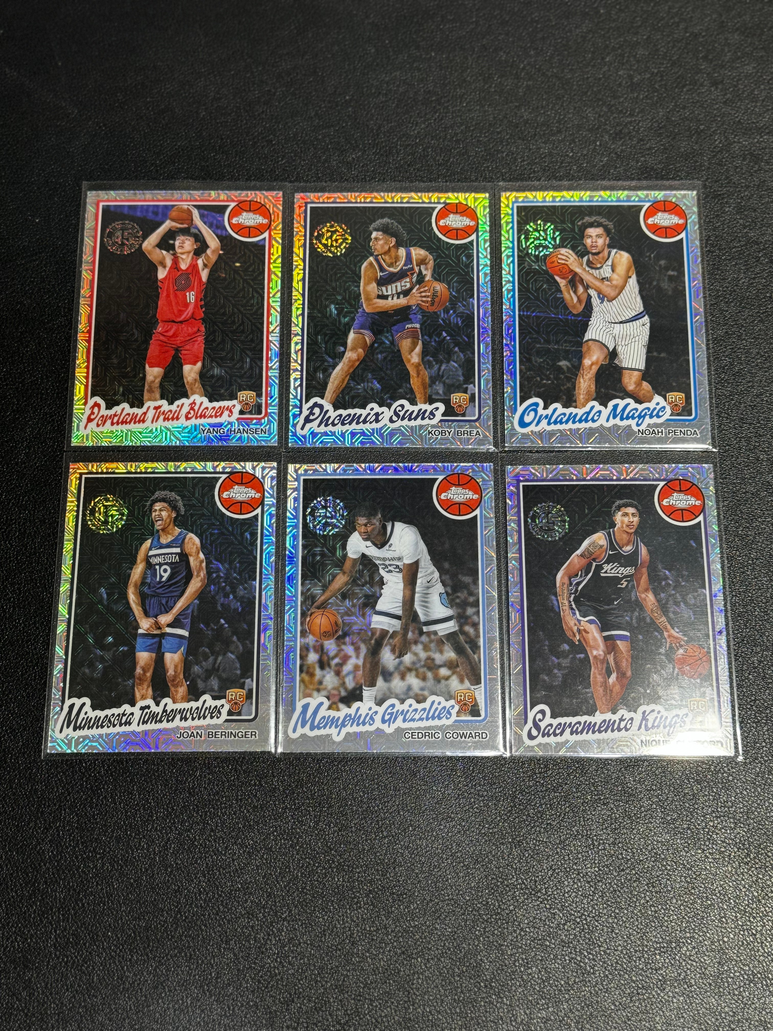 2025 Topps Chrome 篮球 元年 Mojo折 新秀 RC 杨汉森 Yang Hansen / Koby Brea 等 潜力无限 LWDG