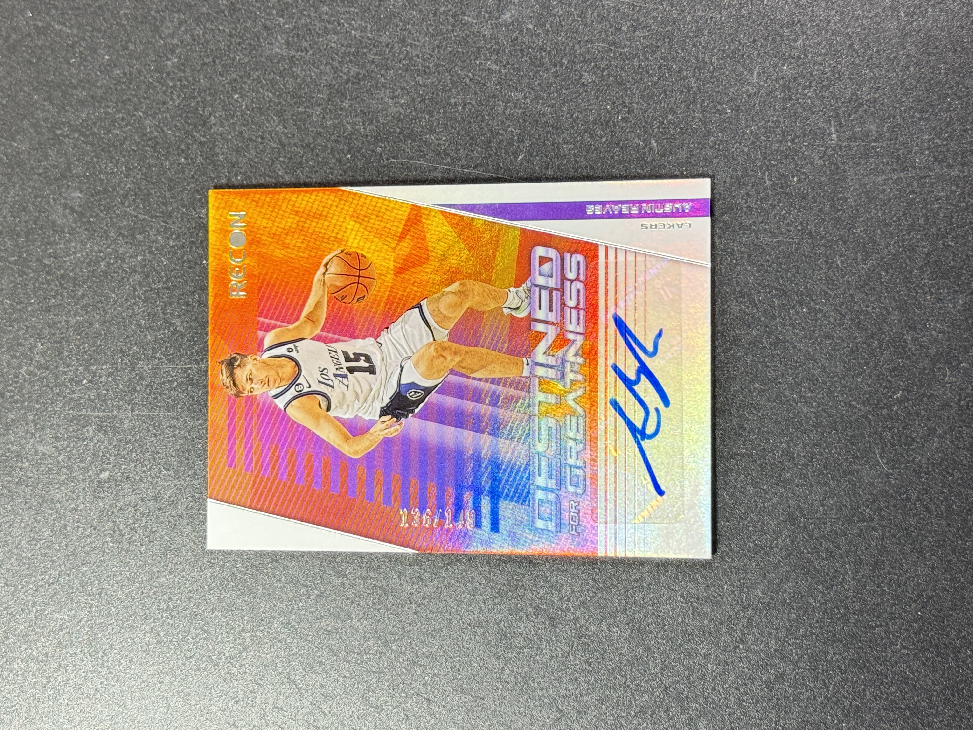 Austin Reeves Sticker 【喷子拍卖】2022-23 Panini Recon Austin Reeves 洛杉矶湖人 里夫斯 里弗斯 Destined for ...