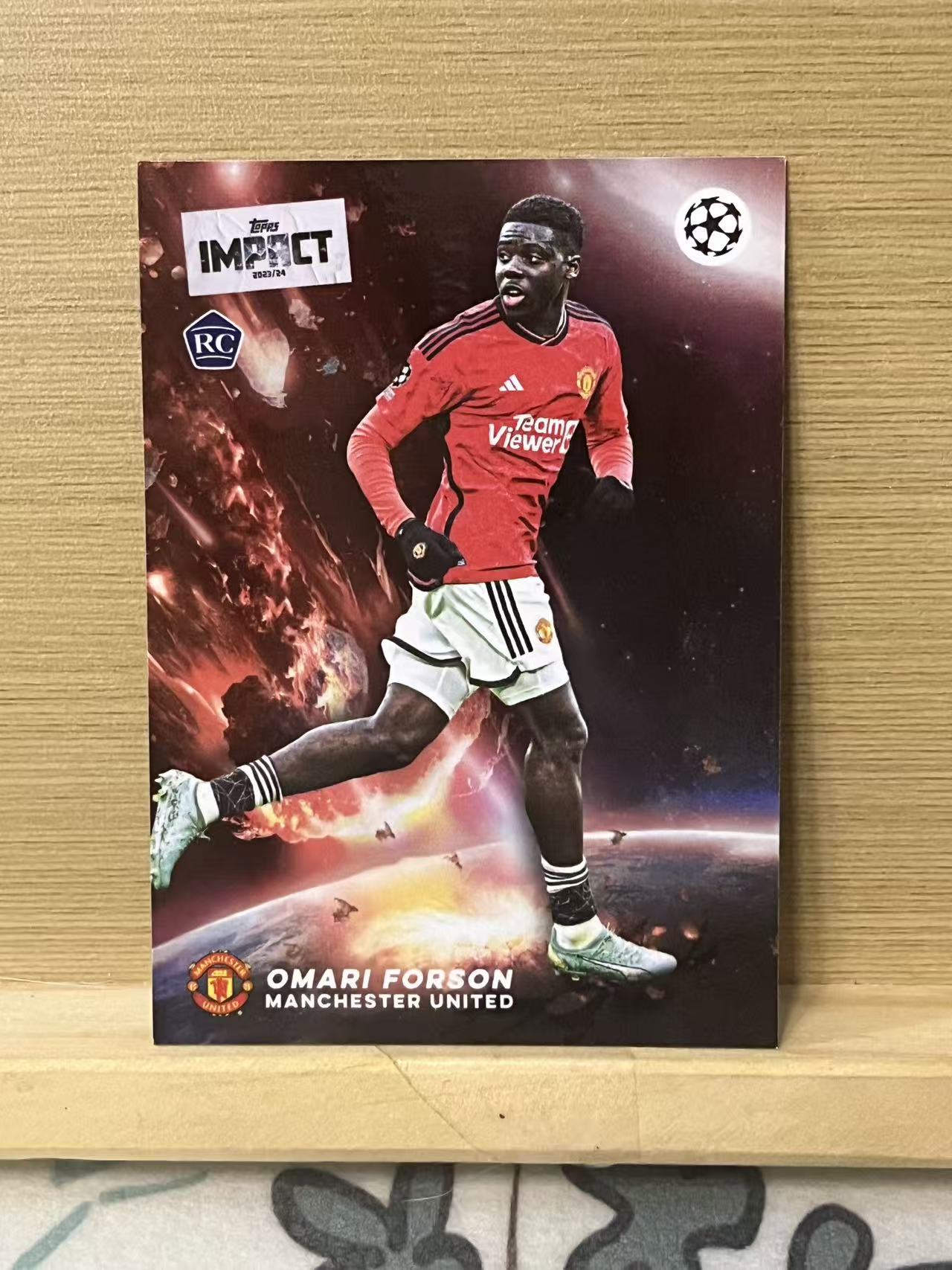 2024 Topps UEFA omari forson RC 福尔森 新秀 曼联 冲击盒 欧冠 实卡精美 收藏必备 A56