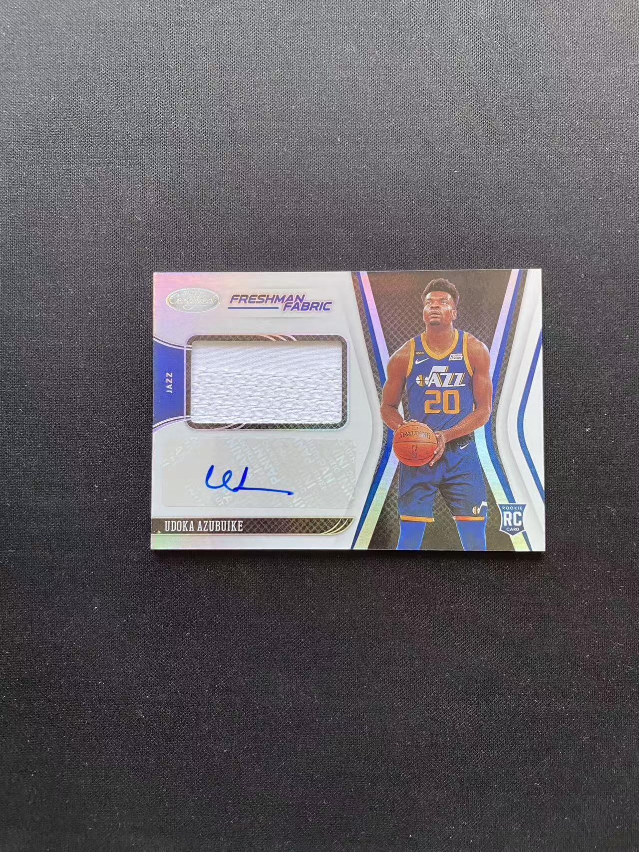 2020-21 Panini Chronicles Udoka Azubuike 阿祖布伊克 爵士 新秀 RJA 签字 银折 卫生巾系列【king#37】瑕疵如图