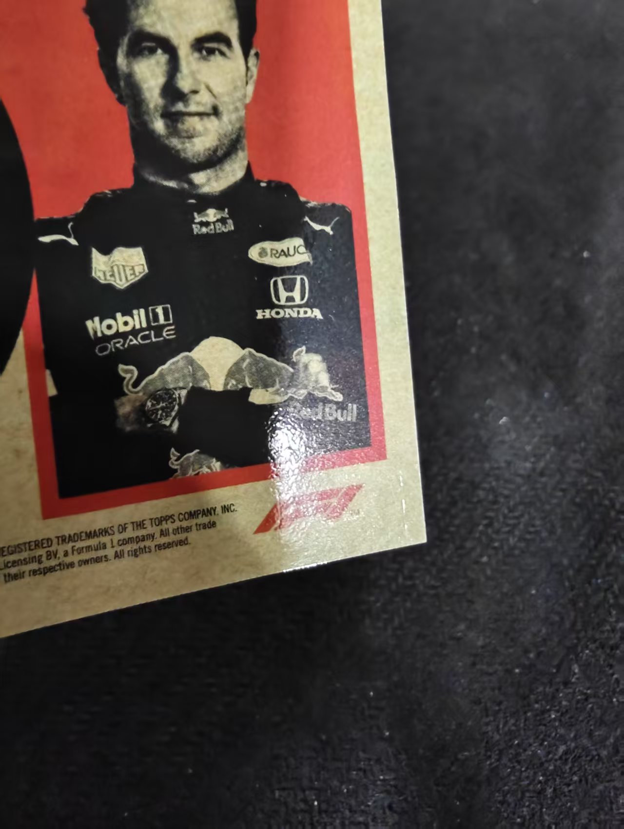 2021 Topps Chrome F1 Sergio Perez 塞尔吉奥 佩雷兹 银折 特卡 划痕 边角瑕疵 #SP