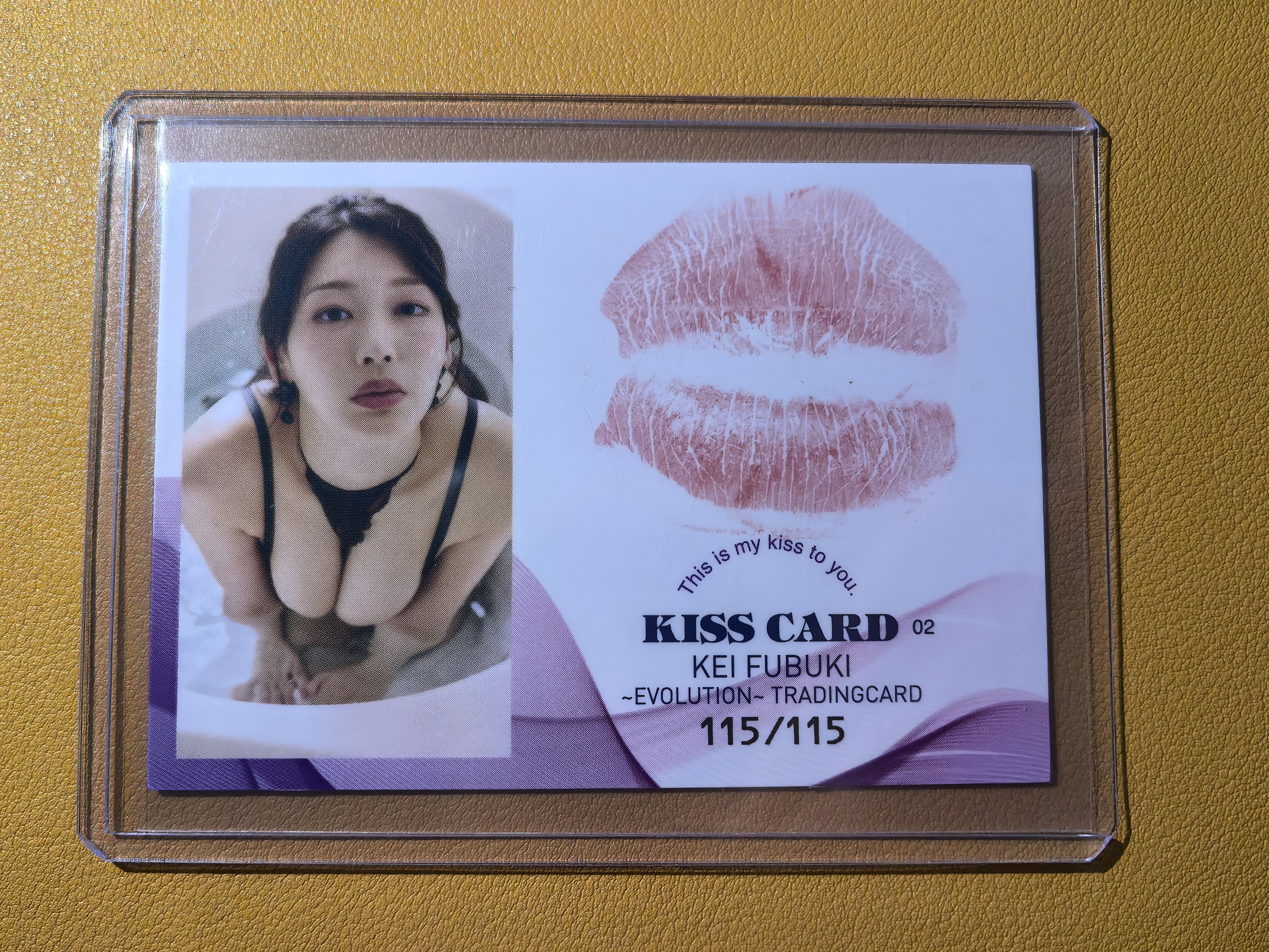 HIT'S偶像艺人【日本代购】风吹惠 115编唇印卡 实卡超好看绝版稀有写真偶像明星美女车模妹卡