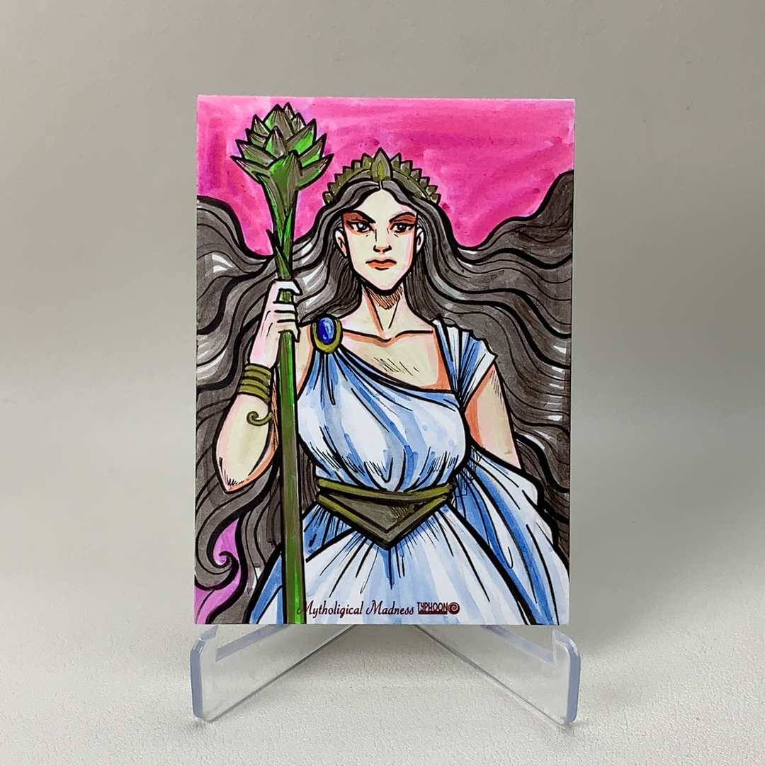 【弈卡代拍】2022 Typhoon 台风工作室 神话疯狂系列 手绘卡 1/1编 1of1 画师签名 亲笔签字 签名见背面 品相如图 凑套必备 Lee总