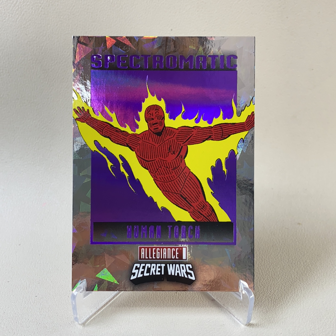 【弈卡代拍】 2023 Upper Deck Marvel漫威Allegiance 忠诚 秘密战争 大比例 特卡 紫碎冰折 霹雳火 114/199编 品相如图 凑套必备 风暴