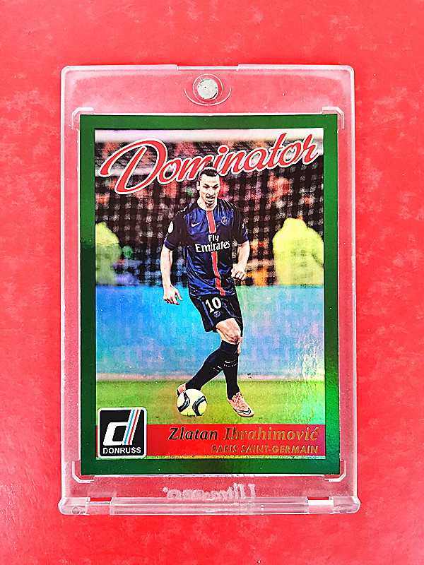 2016-17 Panini Donruss "依布"兹拉坦·伊布拉西莫维奇 (( 绿闪折 超大比例 特卡 )) 实卡超好看,反光 拍不出效果 ebay 奇迹 ( 看描述 )