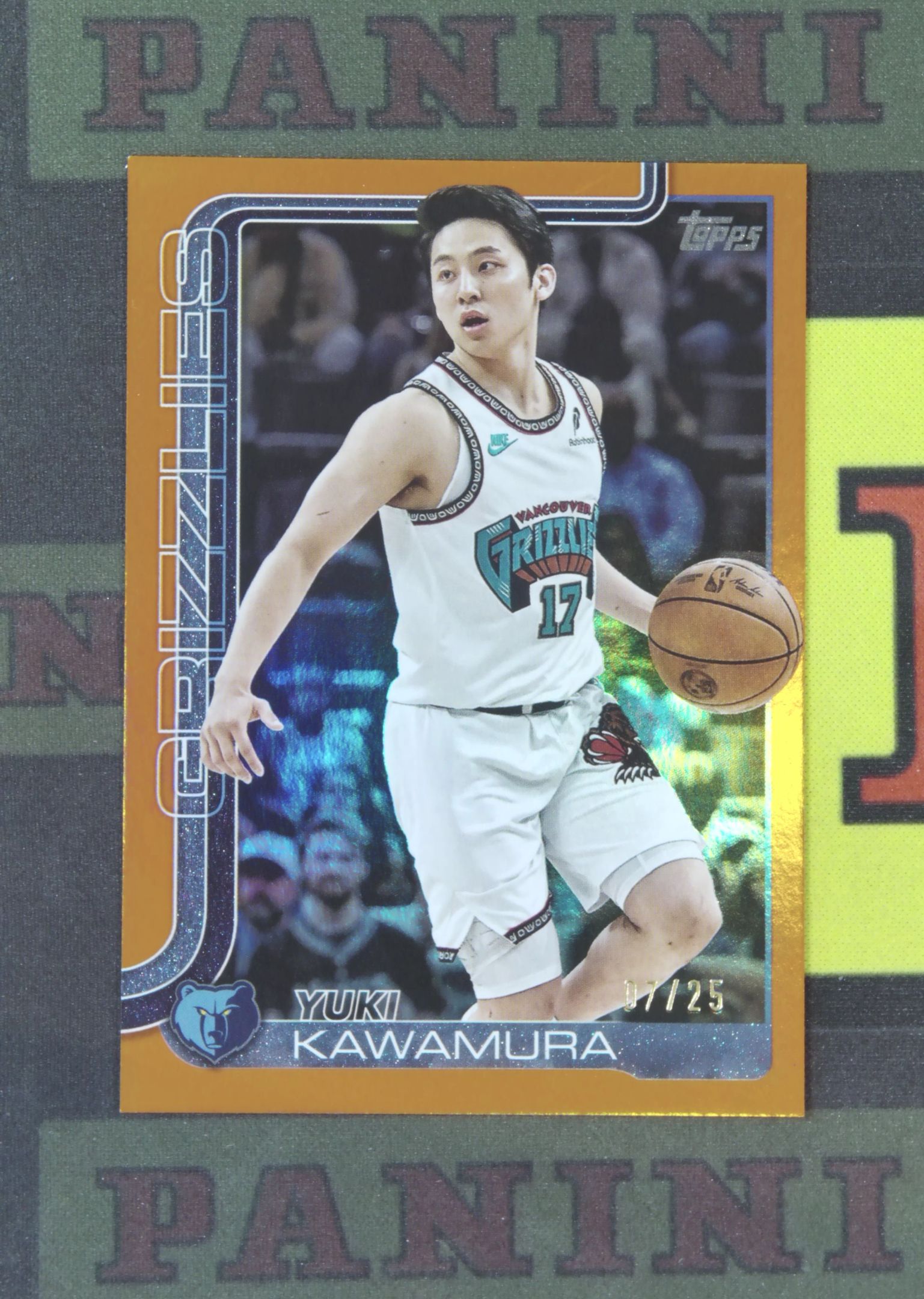 2025-26 Topps Flagship Yuki Kawamura Nirvana Project 河村永辉 灰熊 07/25 橙折 折射 卡品如图 收藏必备 吴¥