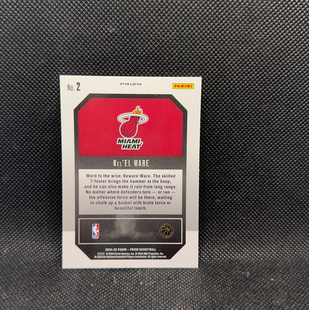 【Roseee代卖】2024-25 Panini Prizm Kel'el Ware RC 热火 凯莱尔 韦尔 新秀RC Emergent特卡 PZ 青