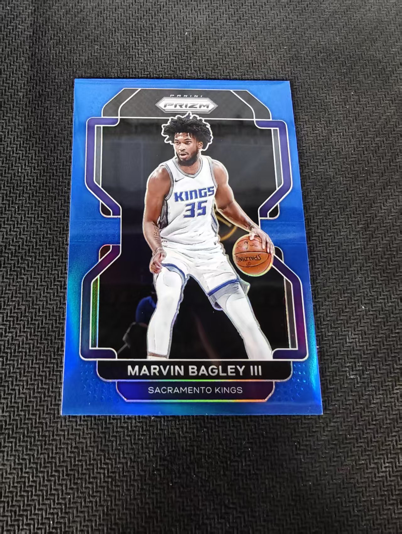 【可合并,不累计】2021-22 Panini Prizm Marvin Bagley III 马文 巴格利 国王 PZ 蓝折 199编 瑕疵如图