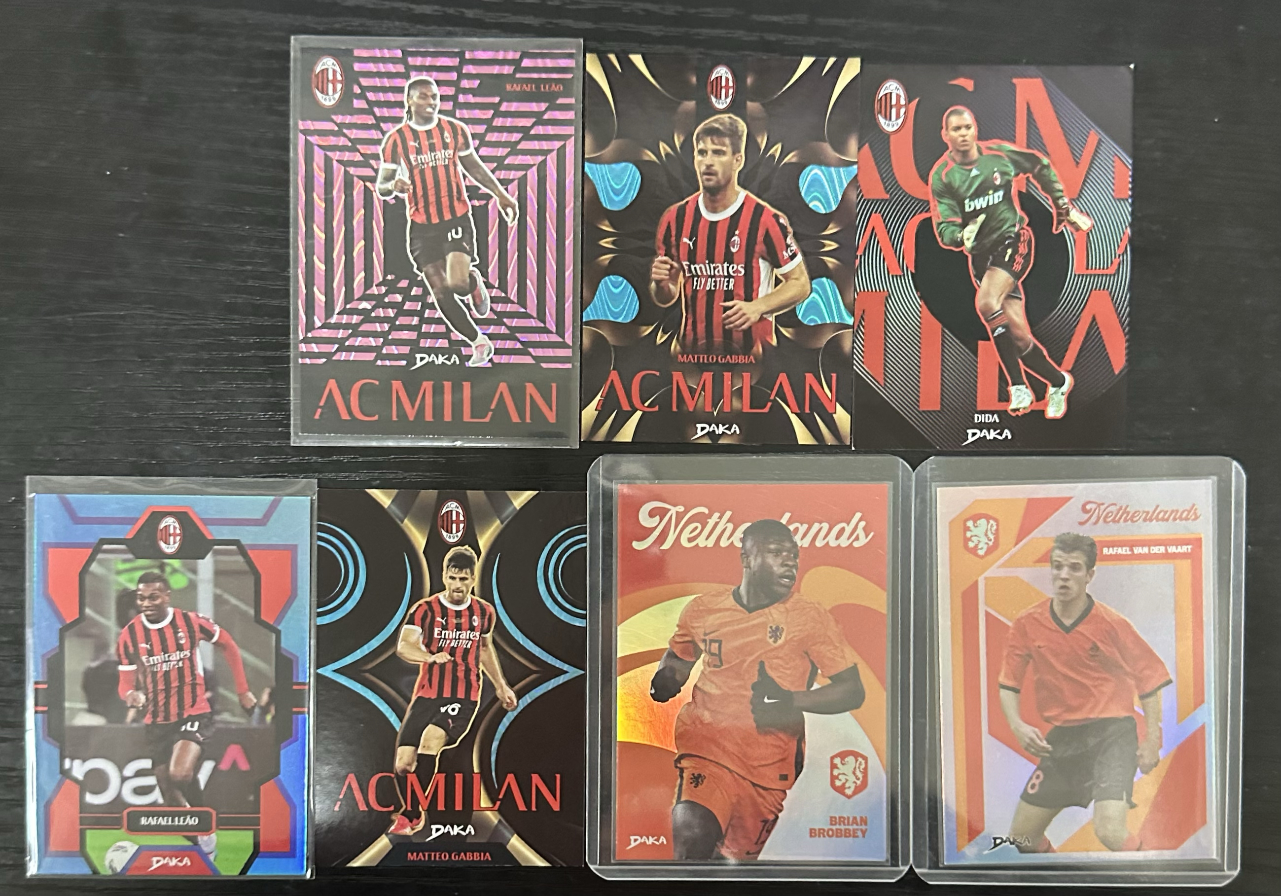 daka 队盒 AC米兰 荷兰 莱奥 布罗比 迪达 lot编 战神无双拍卡 (风)