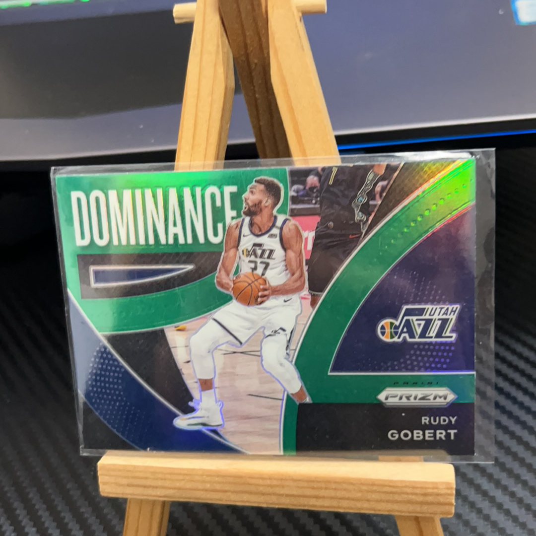 2021-22 Panini Prizm Rudy Gobert 鲁迪 戈贝尔 爵士 折射 银折 特卡 prizm系列 pz 卡品如图 凑图必备 值得收藏!免费代卖!