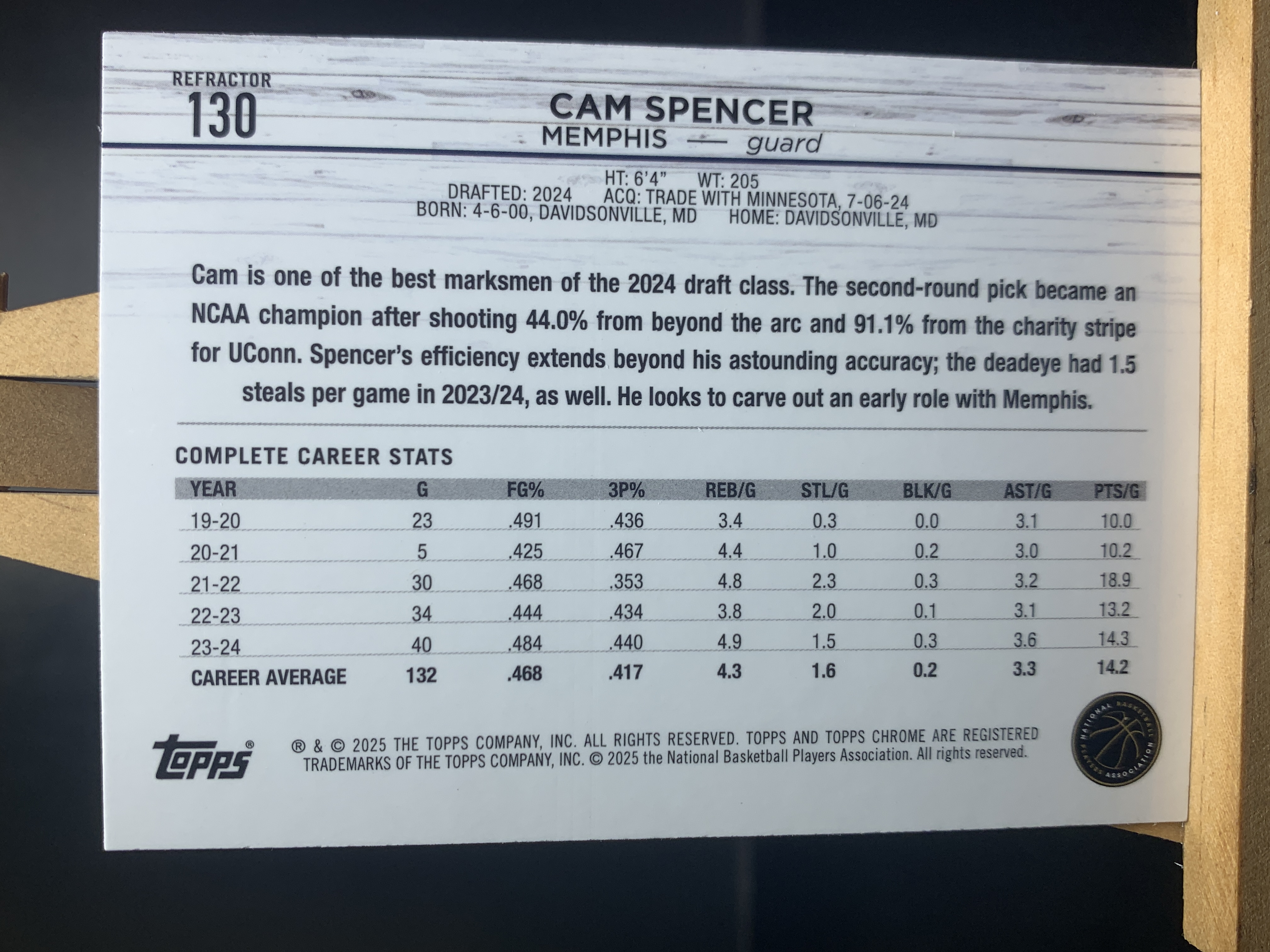 (S9) 2025 TOPPS 银折 新秀RC 卡梅隆 斯潘塞 近期大热球星 收藏必备 卡品如图 ! ! !