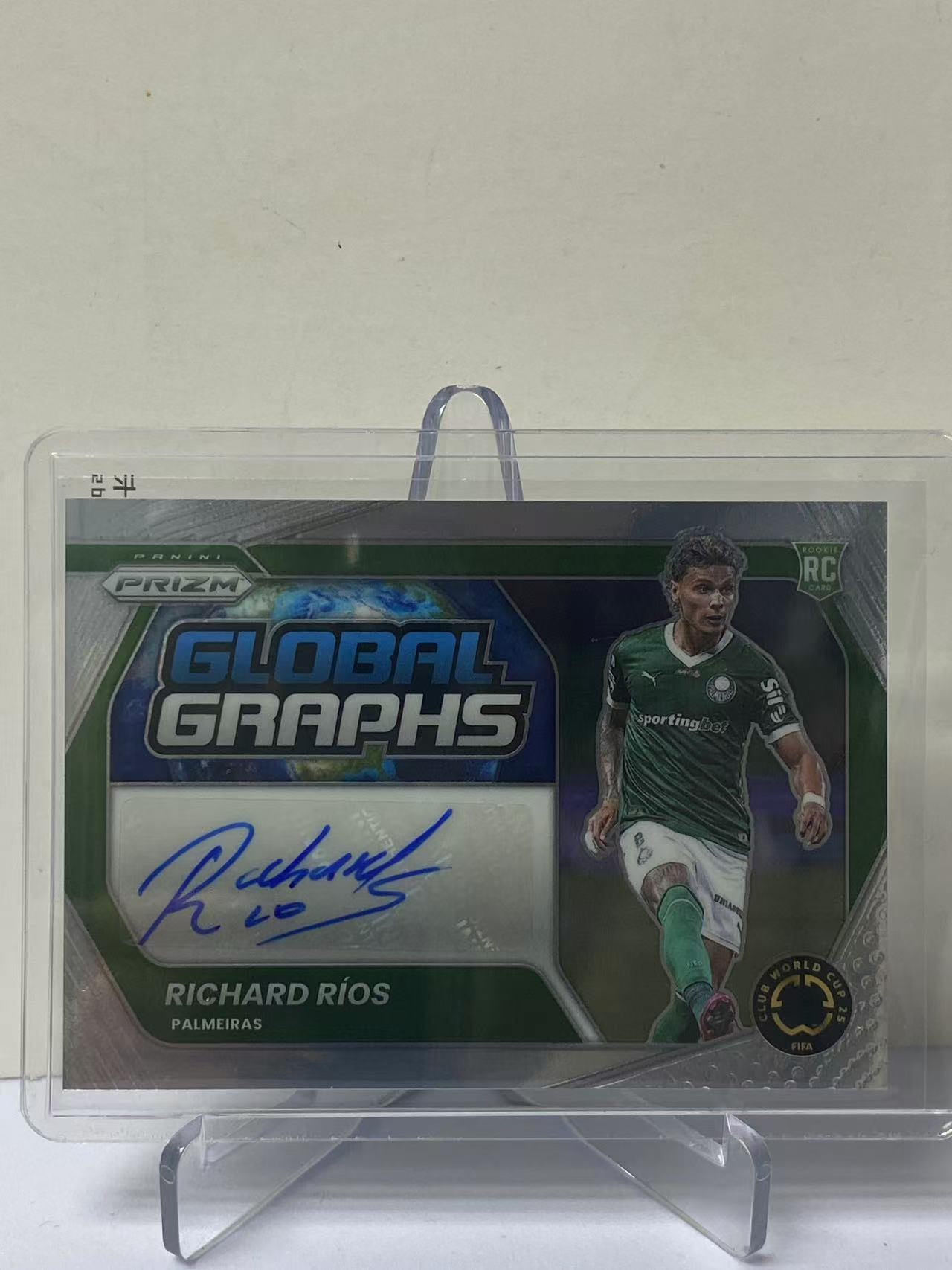2025 Panini Prizm Richard Rios RC 世俱杯PZ 理查德里奥斯 帕尔梅拉斯 新秀 签字 Global 特卡 全球签 墨迹如图 收藏必备 卡品如图 9527