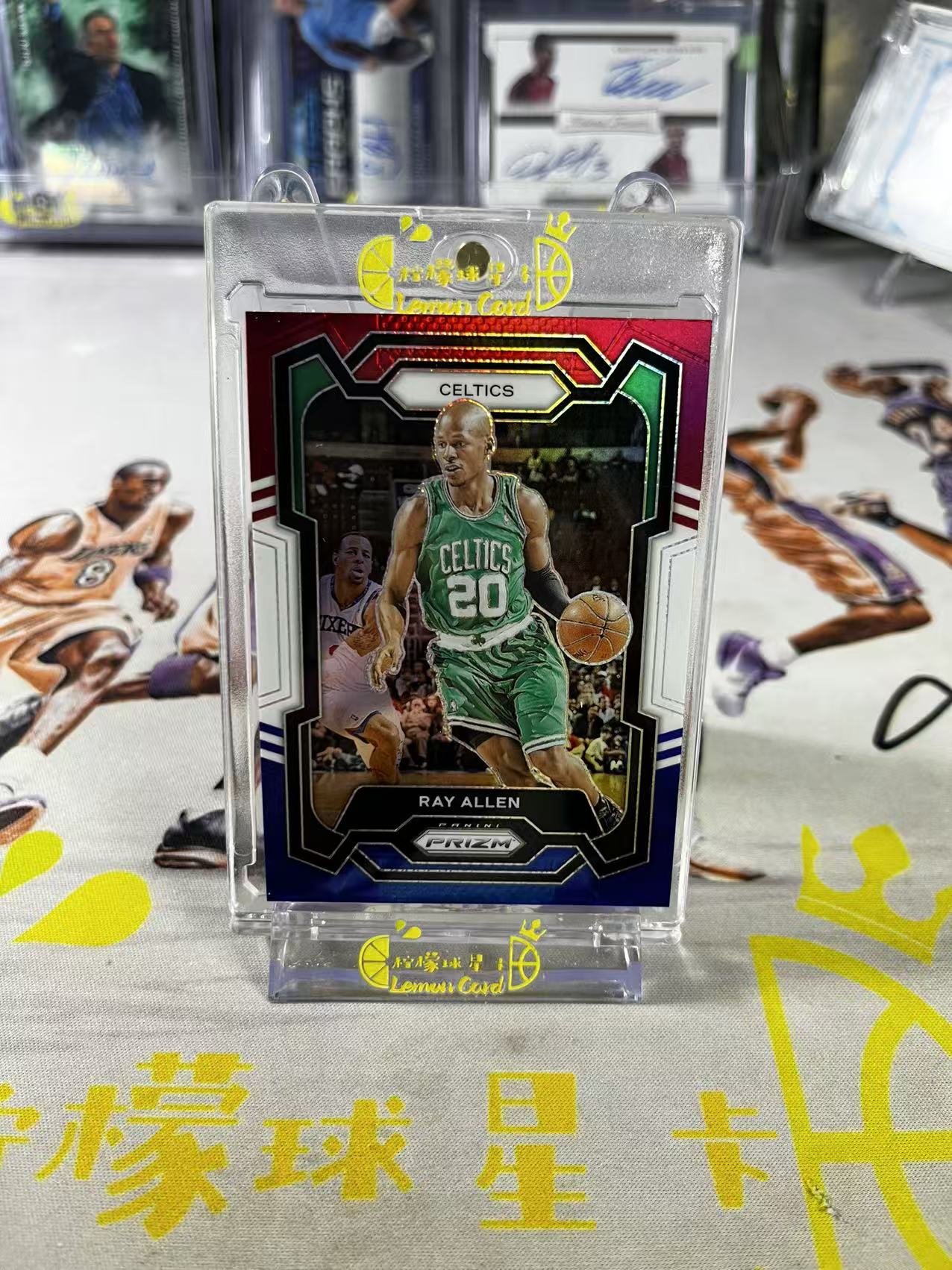 2023-24 Panini Prizm Ray Allen 【柠檬球星卡拍卖】凯尔特人 雷 阿伦 三色折 折射 pz 微瑕如图 #不语