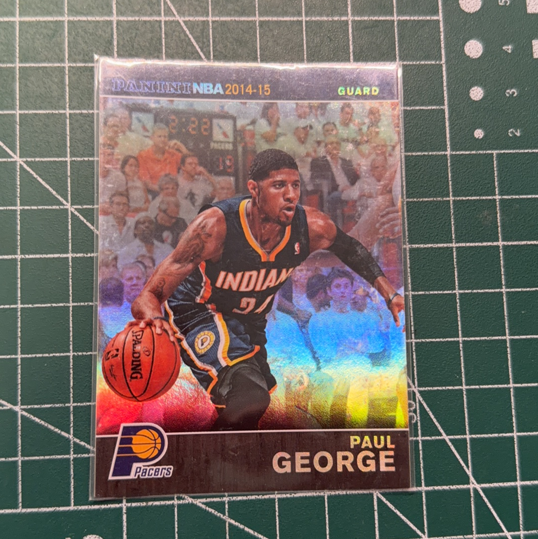2014-15 Panini Americana Paul George S.p.a.保罗乔治 泡椒 PG 折射特卡 银折 闪卡 镭射卡 精美选图 十年老卡 绝版卡 稀有大比例