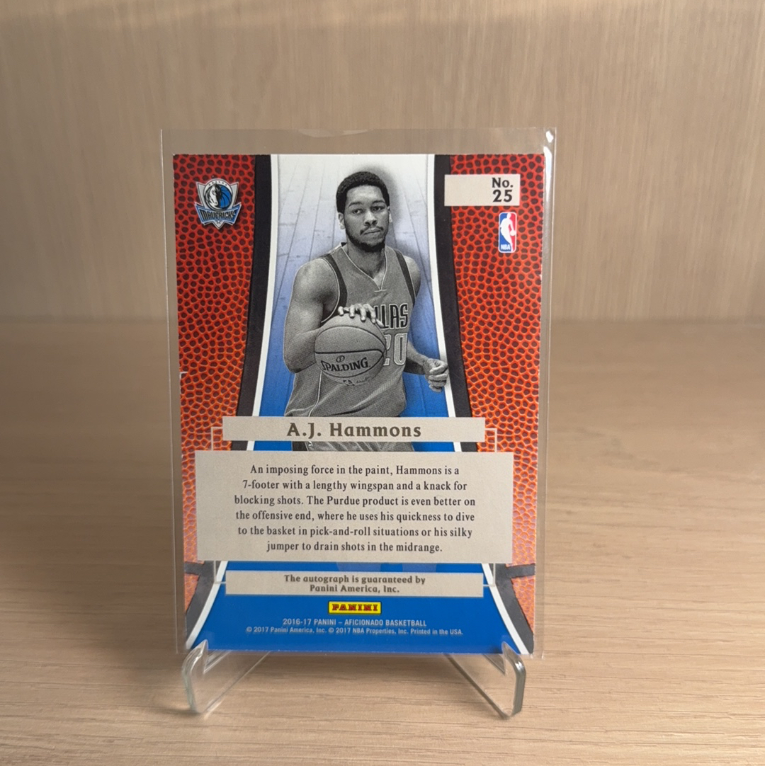 2016-17 Panini Certified AJ Hammons RC 【免费代卖】独行侠 RC AJ 哈蒙斯 新秀 /249编 签字 卡签 铭文签 带编 折射 卡品如图 值得收藏
