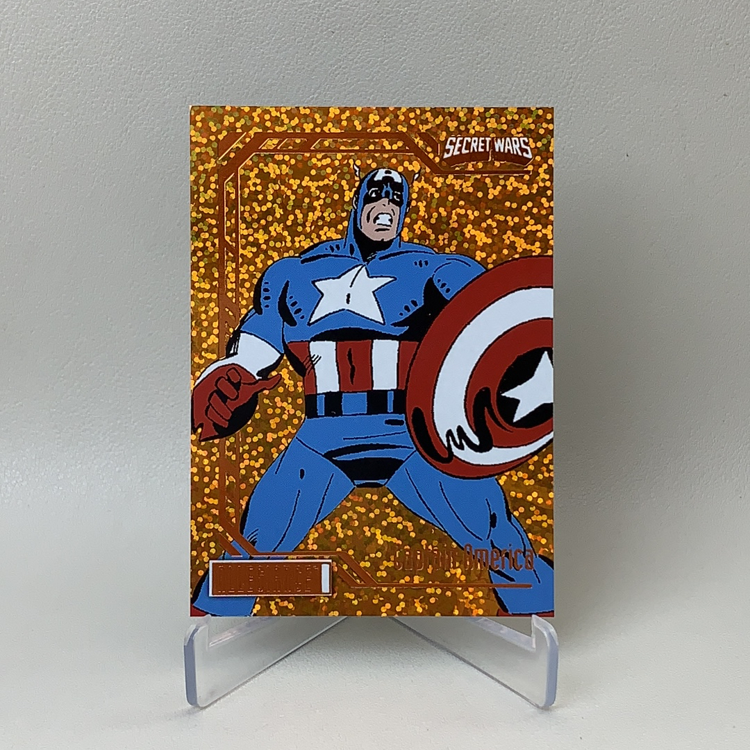 【弈卡代拍】2023 Upper Deck Marvel漫威Secret Wars 秘密战争 大比例 橙波点折 Captain America 美国队长 117/199编 品相如图 凑套必备 Mito