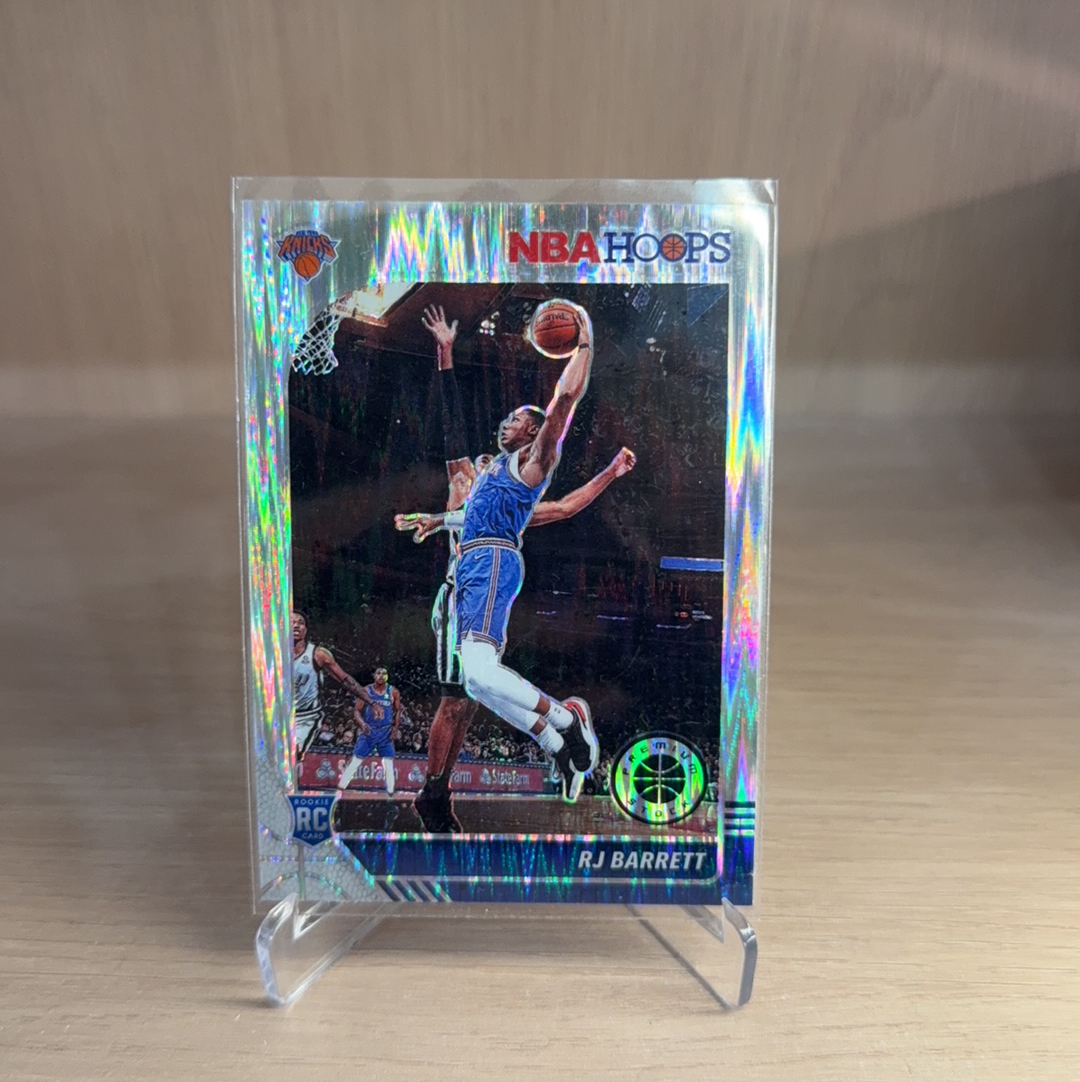 2019-20 Panini NBA Hoops R.J. Barrett RC 【免费代卖】尼克斯 新秀 RC RJ 巴雷特 银折 瀑布折 折射 专收必备 值得收藏!!