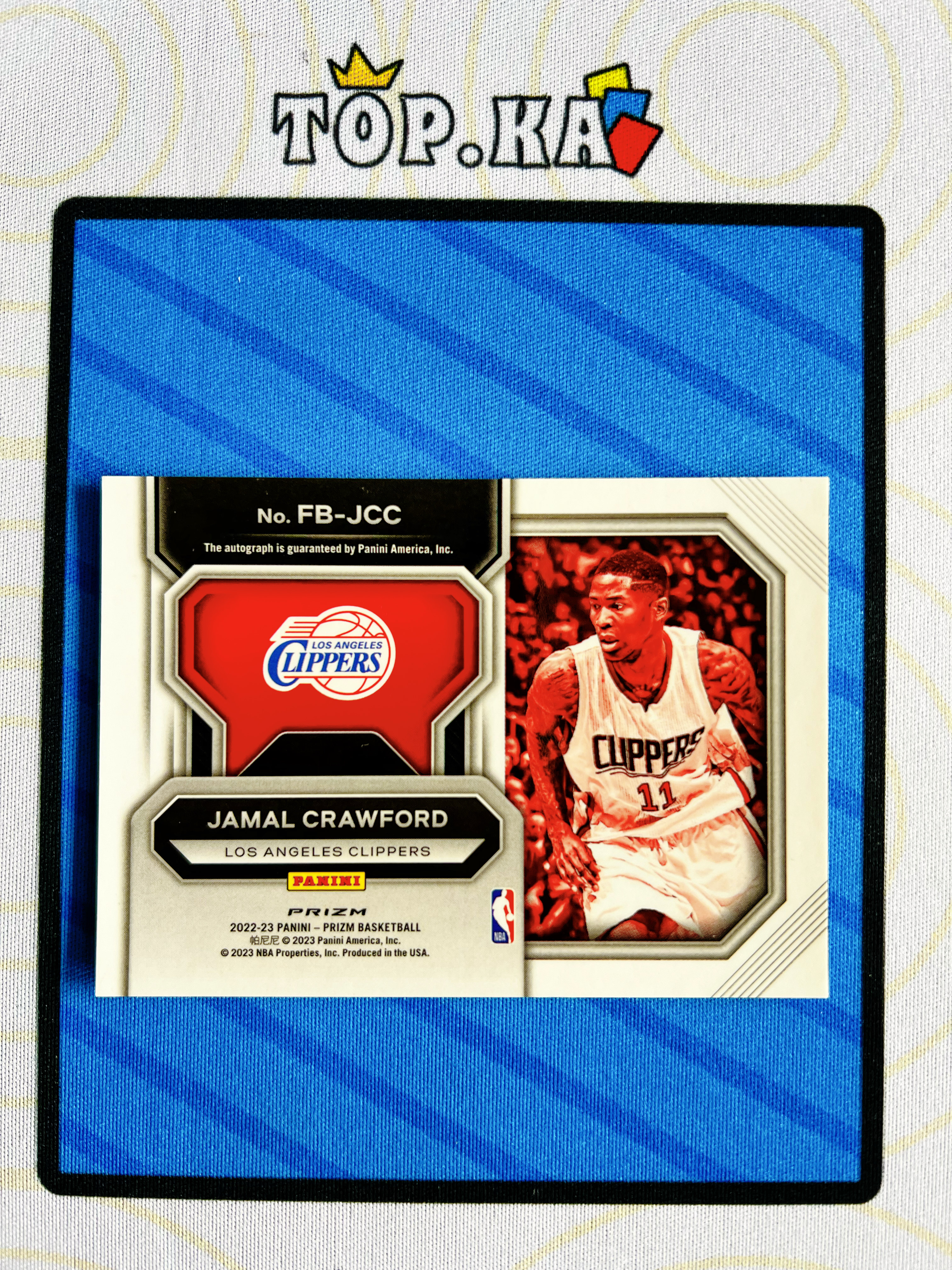 【顶尖卡社】2022-23 Panini Prizm Jamal Crawford 快船 克劳福德 签字 快攻签 泡泡折 详情看描述 瑕疵如图【陌上】