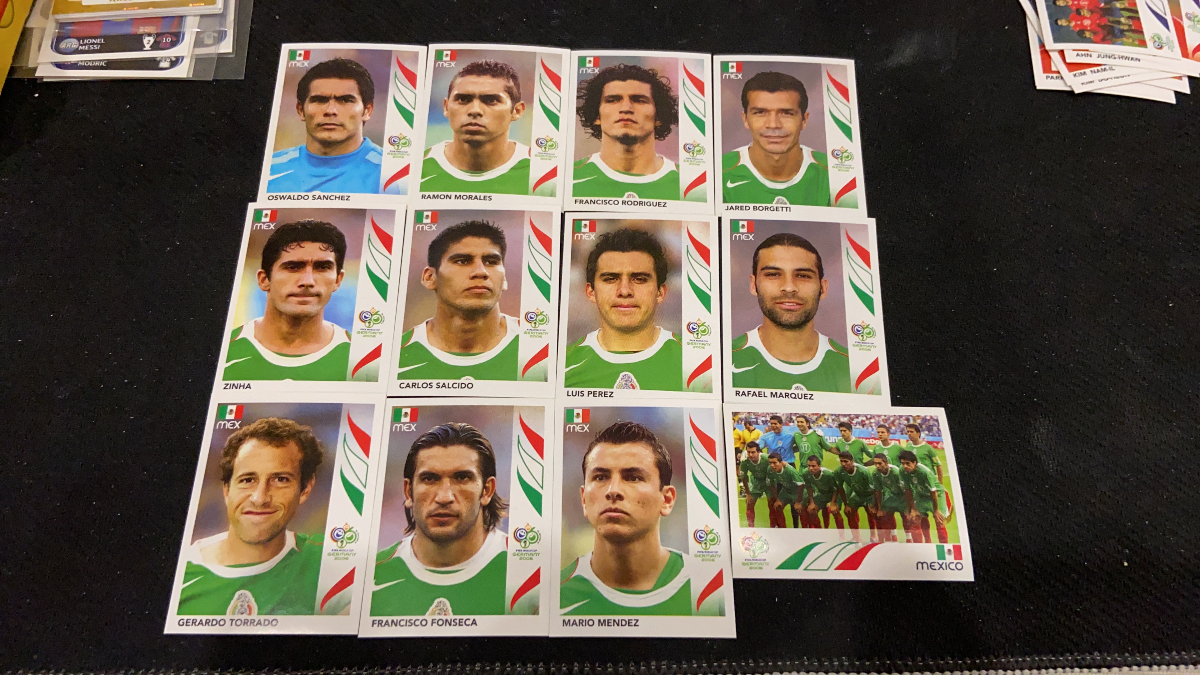 2006 Panini 世界杯 贴纸 【不累计】 墨西哥 马里奥 门德斯 萨尔西多 路易斯 佩雷斯 博尔格蒂 全家福 首发 凑套