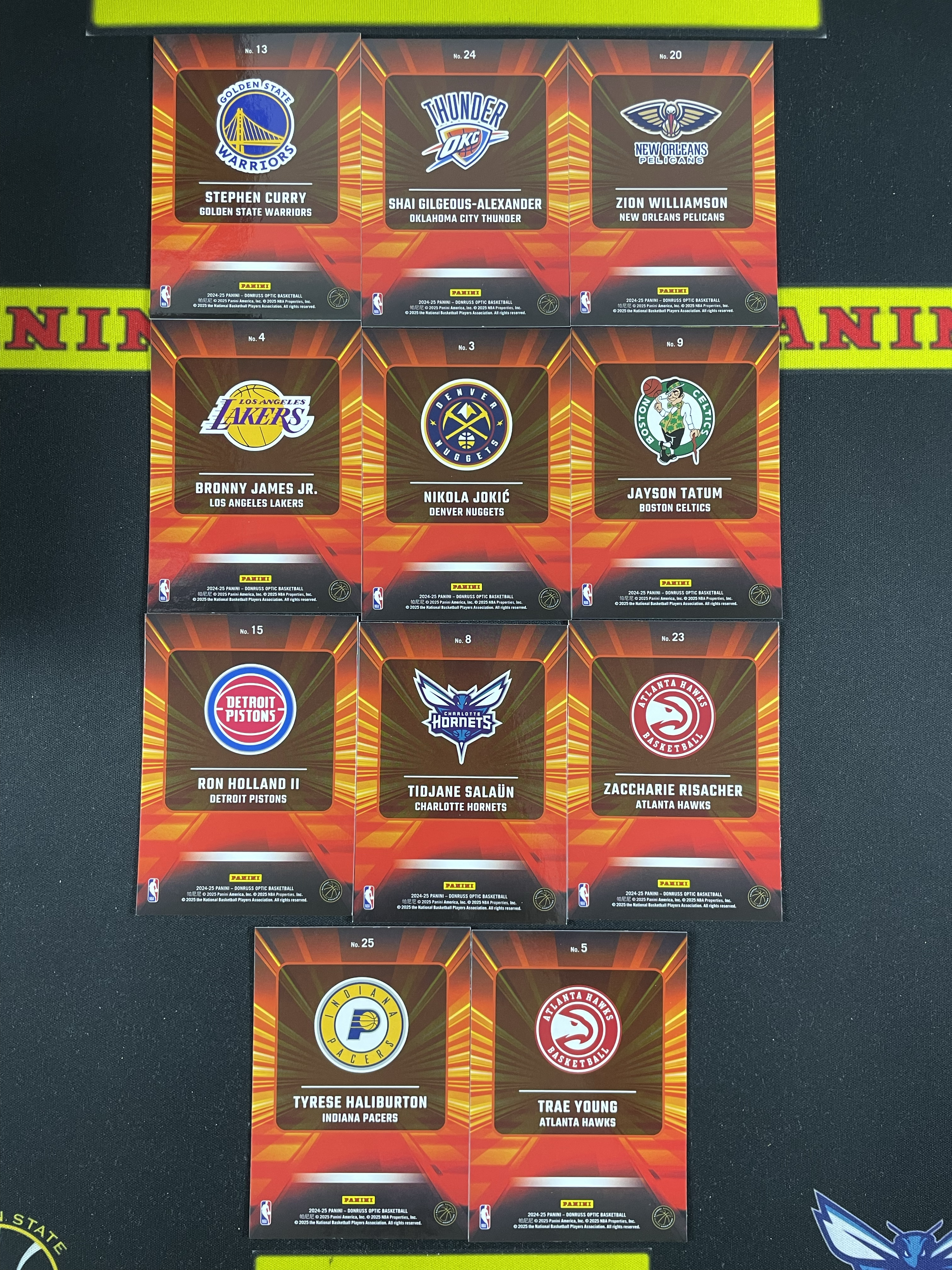 【皮成仙拍卖 统一手续费6%】 PANINI 24-25 杜蕾斯 OPTIC 库里 亚历山大 锡安威廉姆斯 塔图姆 约基奇 特雷杨 扎卡里里萨谢 等 特卡【只发顺丰】白白124