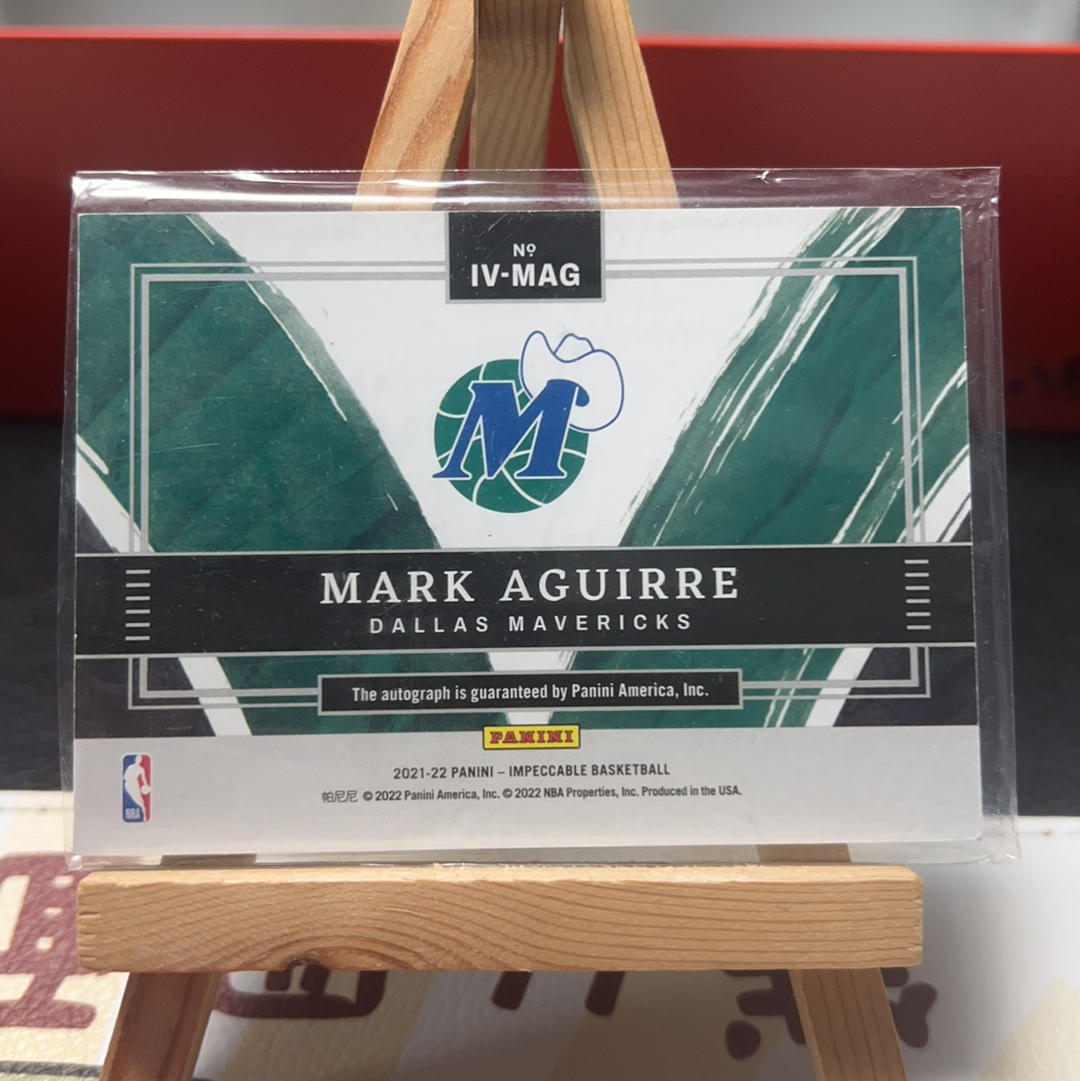 【SY代卖sy0150-可累积-瑕疵看图】2021-22 Panini Impeccable Mark Aguirre 小真金 马克 阿吉雷 签字 卡签 99编