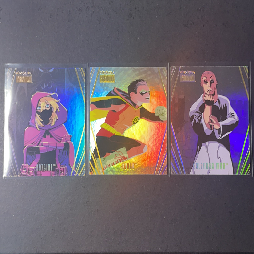 2025 SkyBox DC Universe Metal Batman 罗宾 日历人 蝙蝠女孩 Skybox精选折射特卡3张打包 2025 Skybox DC Metal元年蝙蝠侠系列