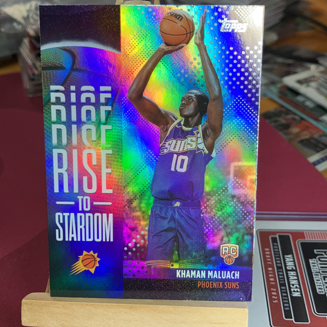 2025 Topps Flagship Khaman Maluach RC 太阳 马鲁阿奇 你好 约翰森 新秀 银折 学校复古特卡 prospects