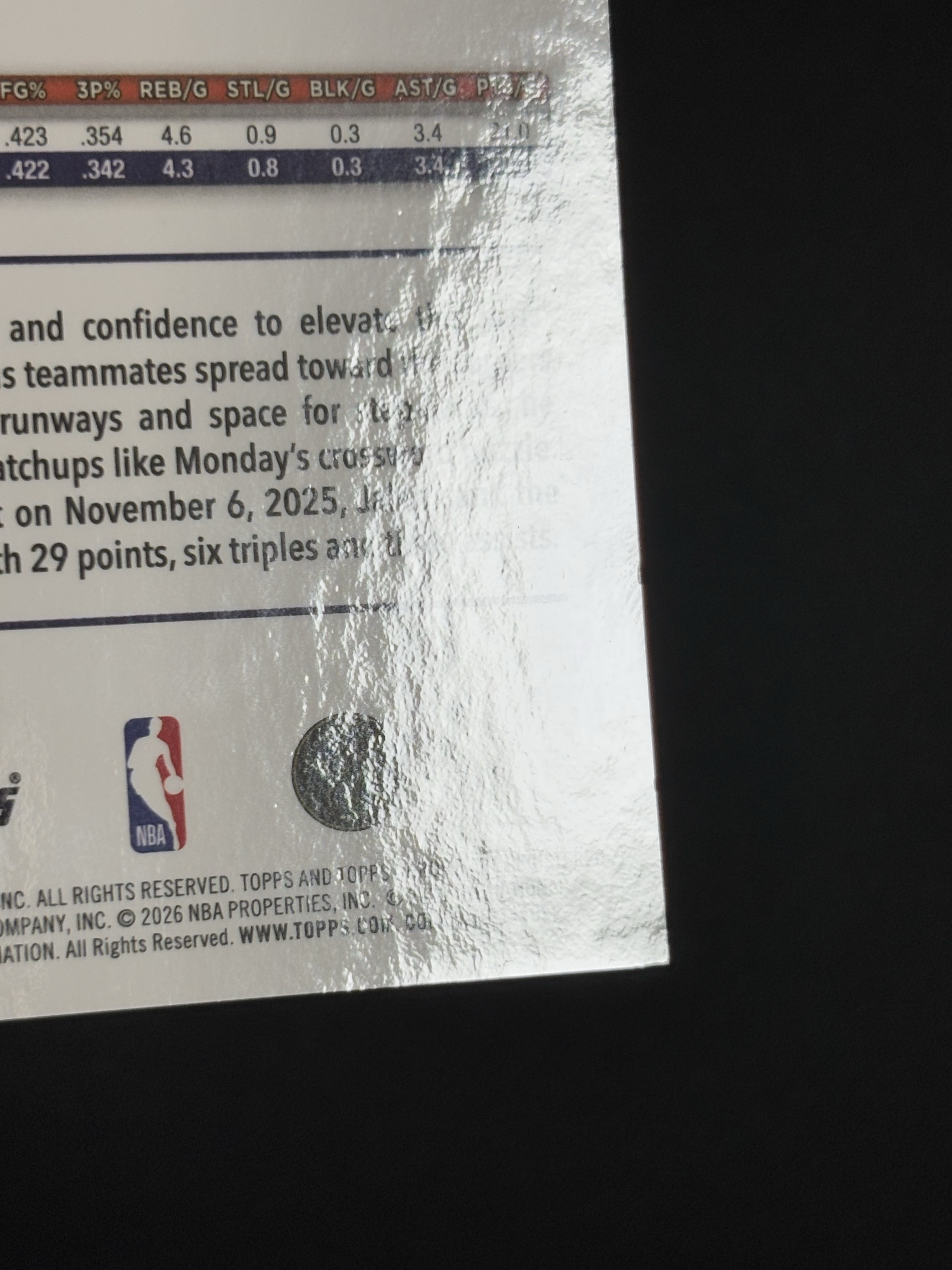 2025-26 Topps Chrome Updates Jalen Green 杰伦 格林 太阳 金几何折 /50编 瑕疵如图 - boke