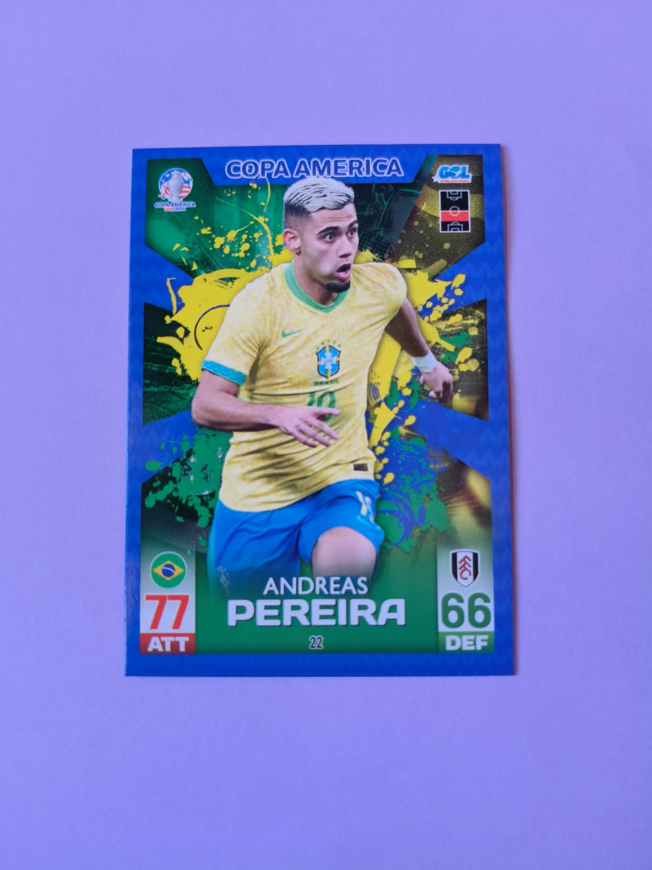 2023-24 Panini copa Andreas Pereira 帕尼尼 2024 美洲杯 copa 巴西 佩雷拉