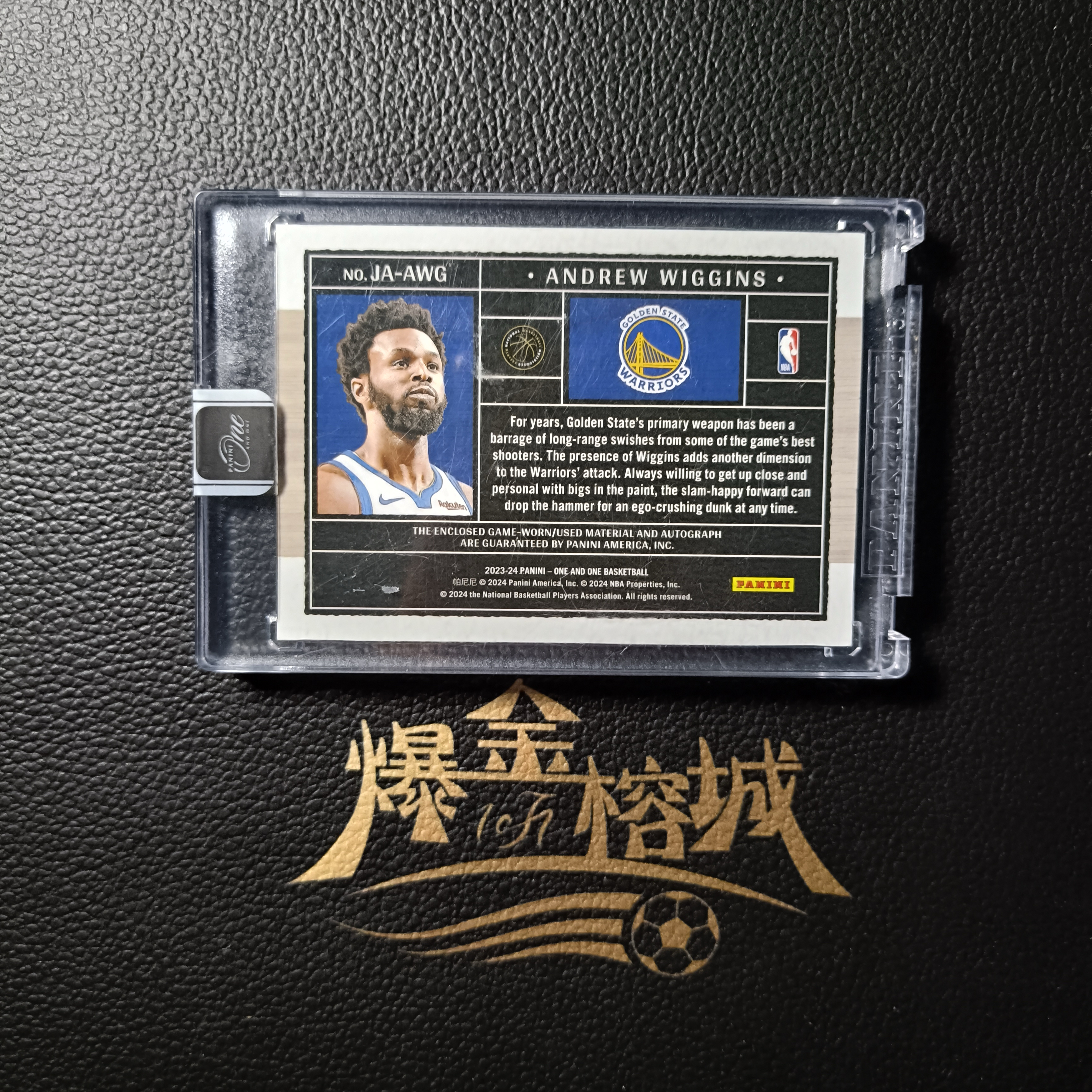 2023-24 【 爆金榕城 】 One and One 勇士 Andrew Wiggins 威金斯 维金斯 JA 99编 签字 卡签 嘴哥 卡品如图 微瑕 lucas