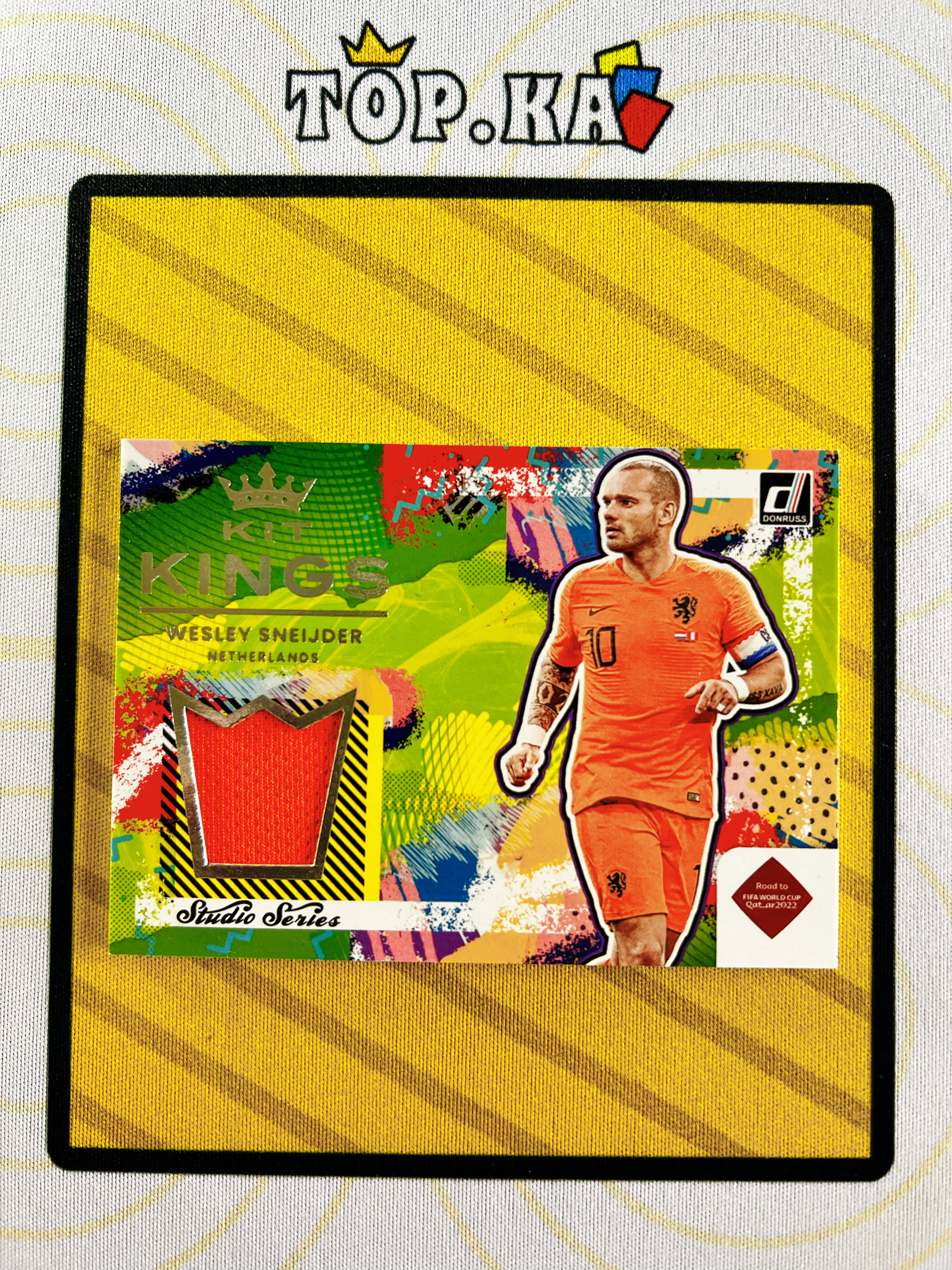 【顶尖卡社】2021-22 Panini 杜蕾斯Donruss 荷兰 斯内德 银折 Kit Kings 皇冠油画 球衣卡 国际米兰 皇马 Wesley Sneijder 详情看描述 卡品如图【梦游】